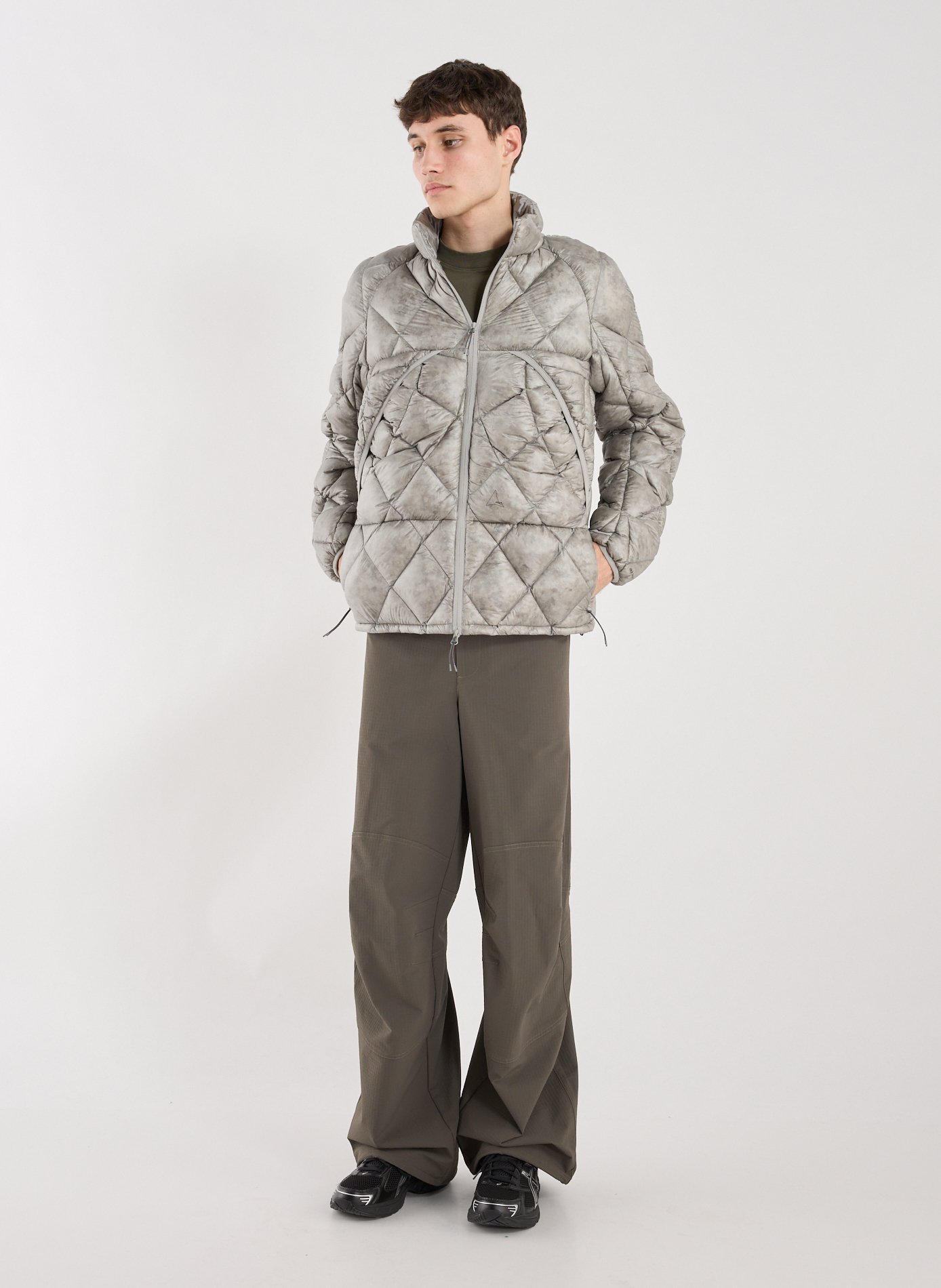 Veste matelassée à col montant ROA Gris