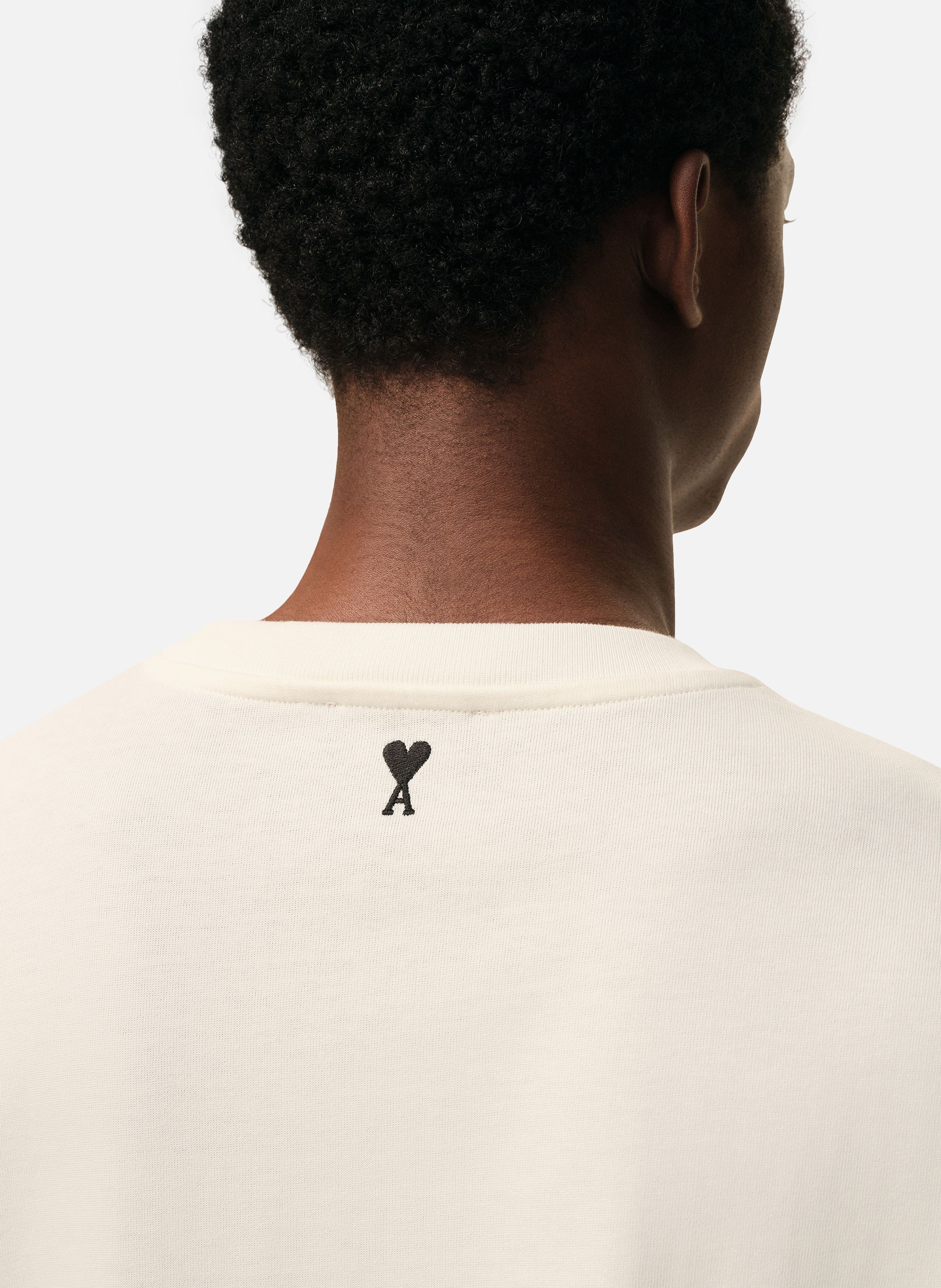 T-shirt imprimé ami paris héritage unisexe en coton AMI PARIS Blanc