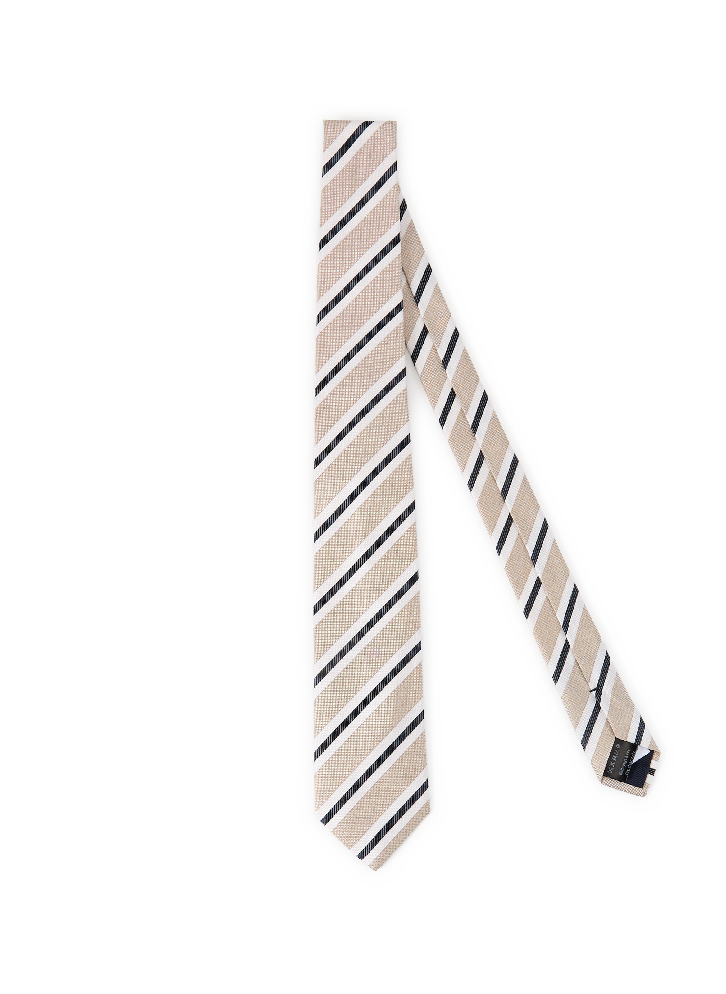 Cravate à rayures en soie AU PRINTEMPS PARIS Multicolore