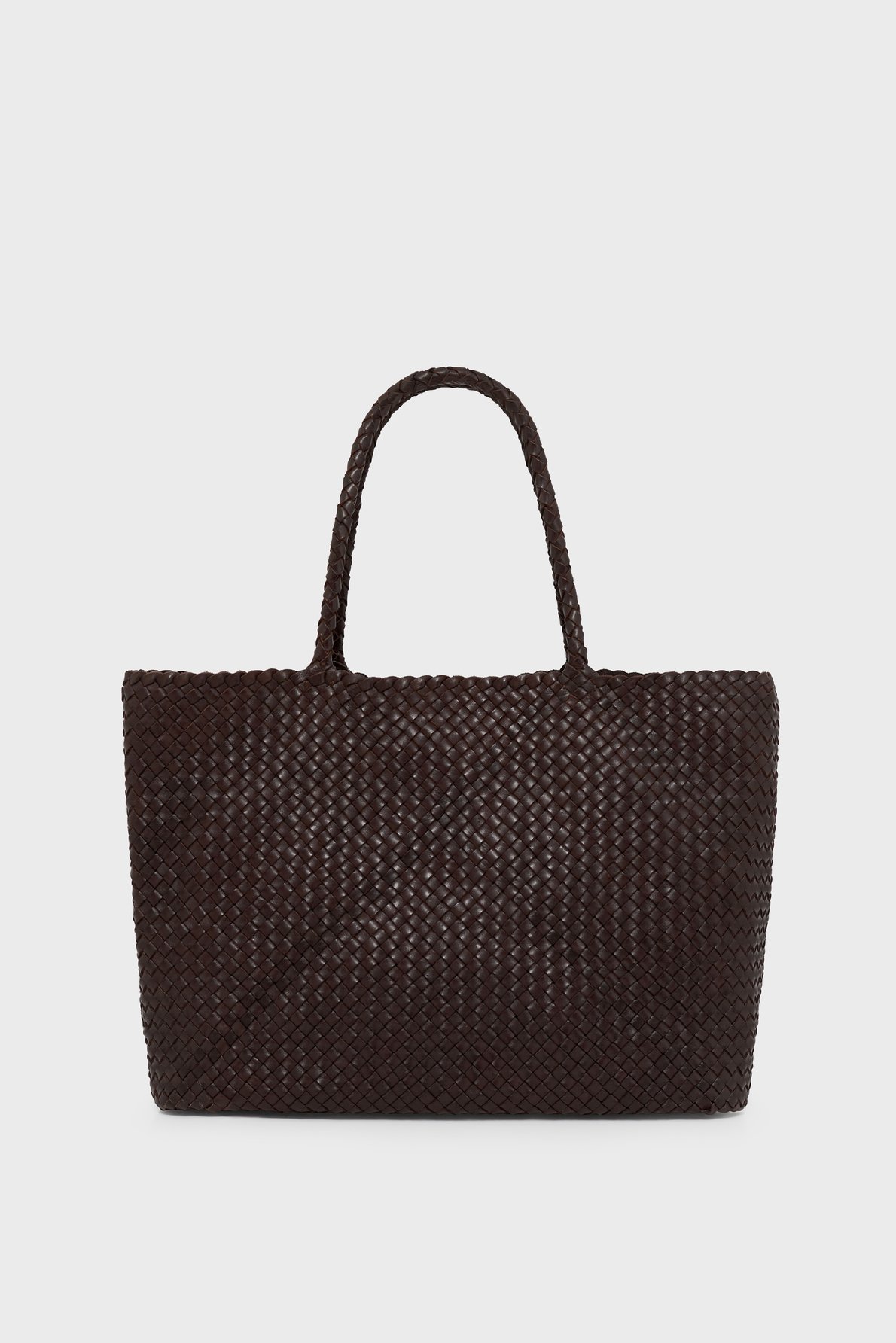 Sac cabas en cuir tressé - gabriel PABLO Marron