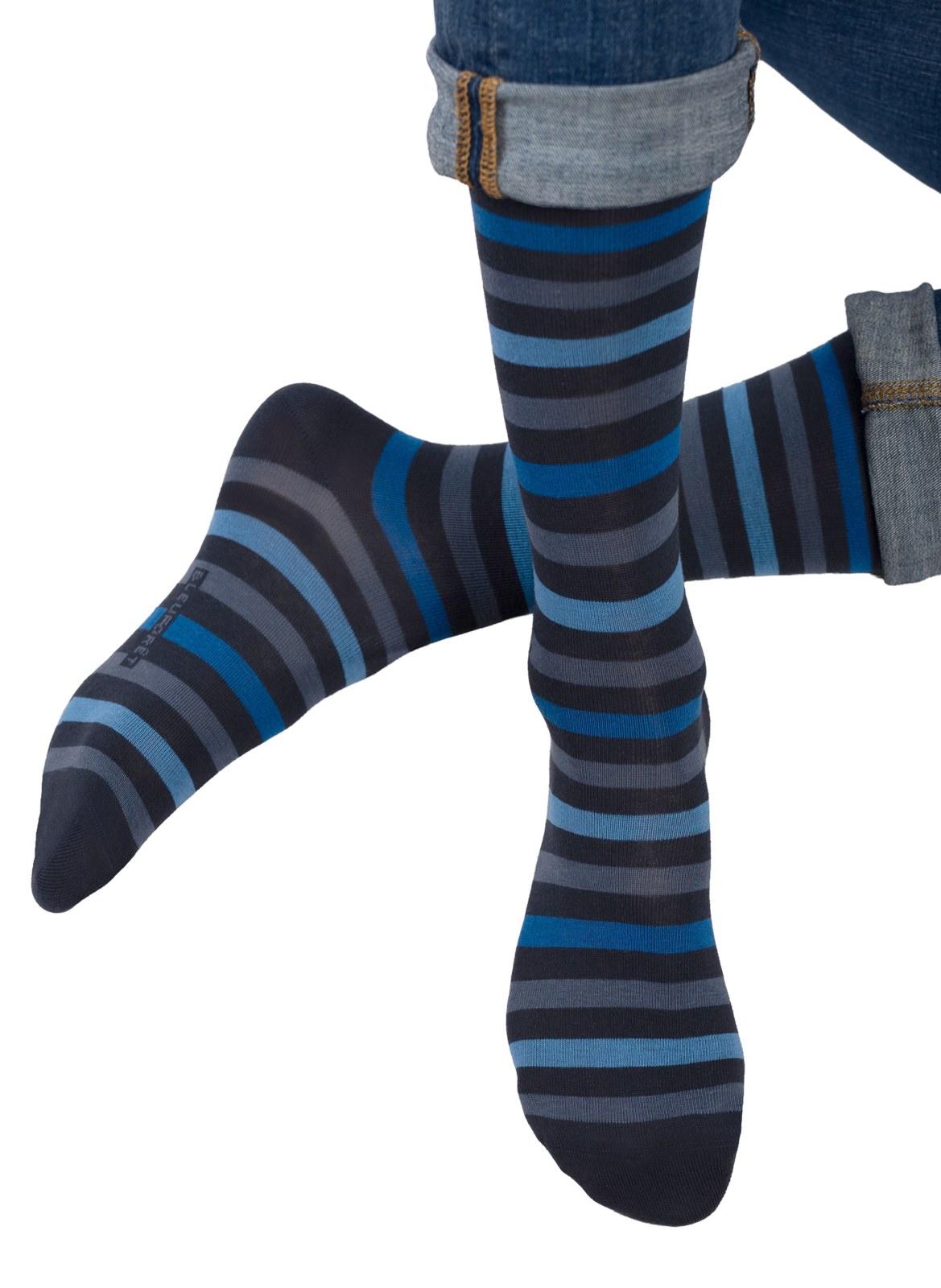 Striped ankle socks BLEUFORÊT Blue