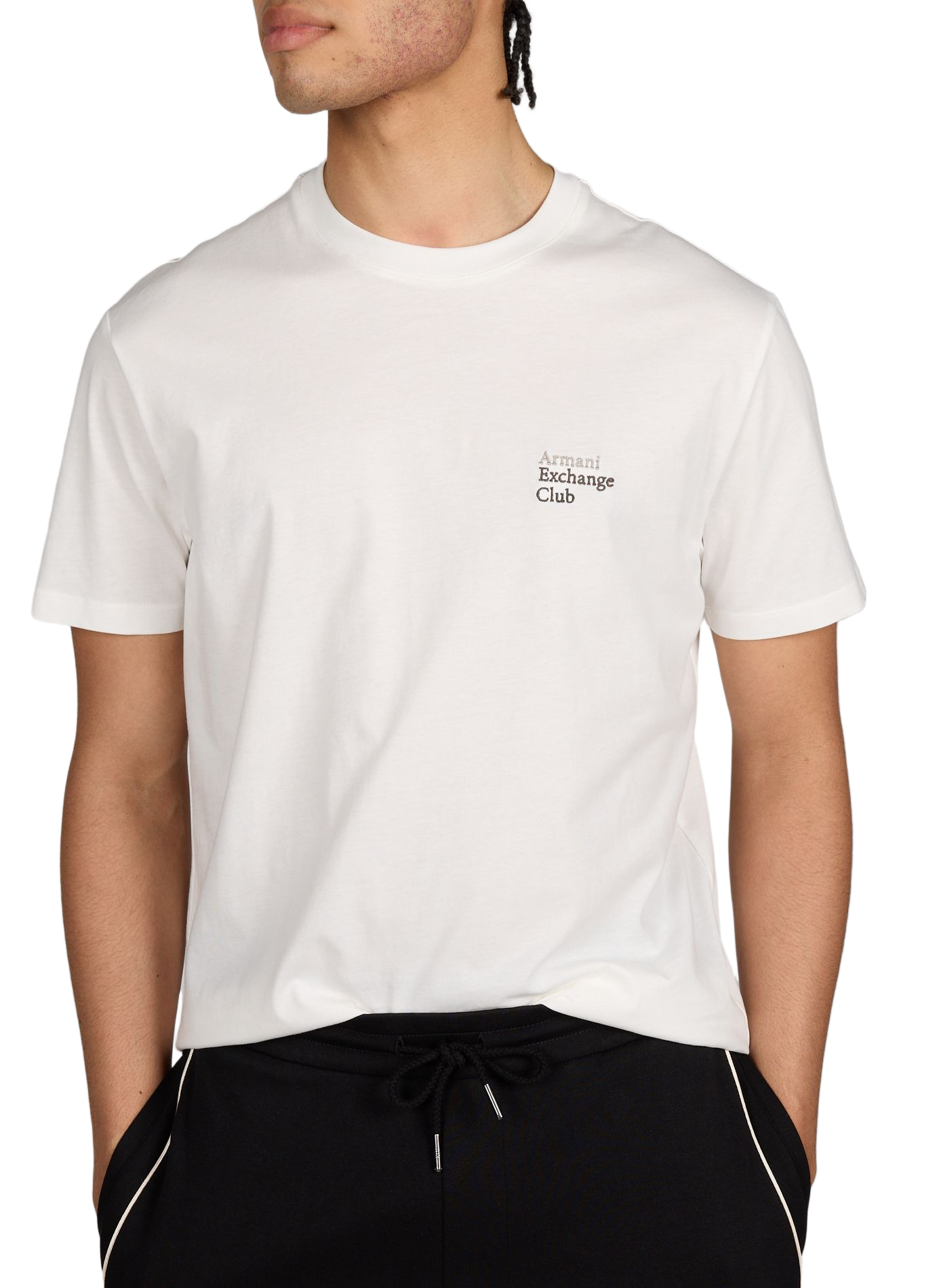 T-shirt à logo en coton  ARMANI EXCHANGE Blanc