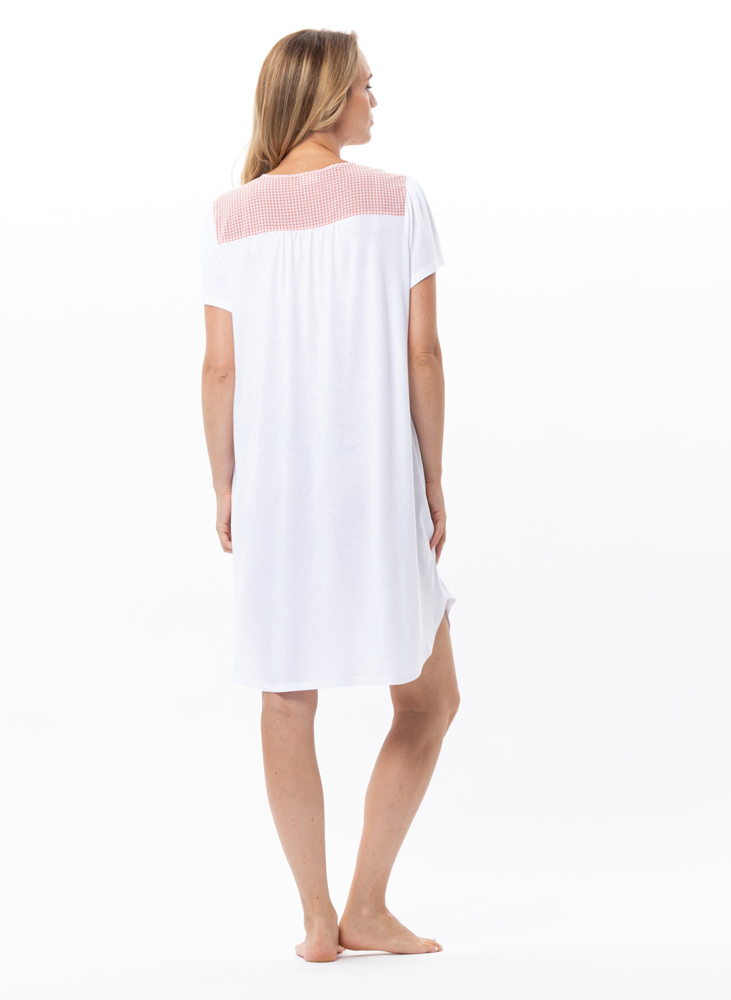 Chemise de nuit en coton modal patio 201 LE CHAT Multicolore