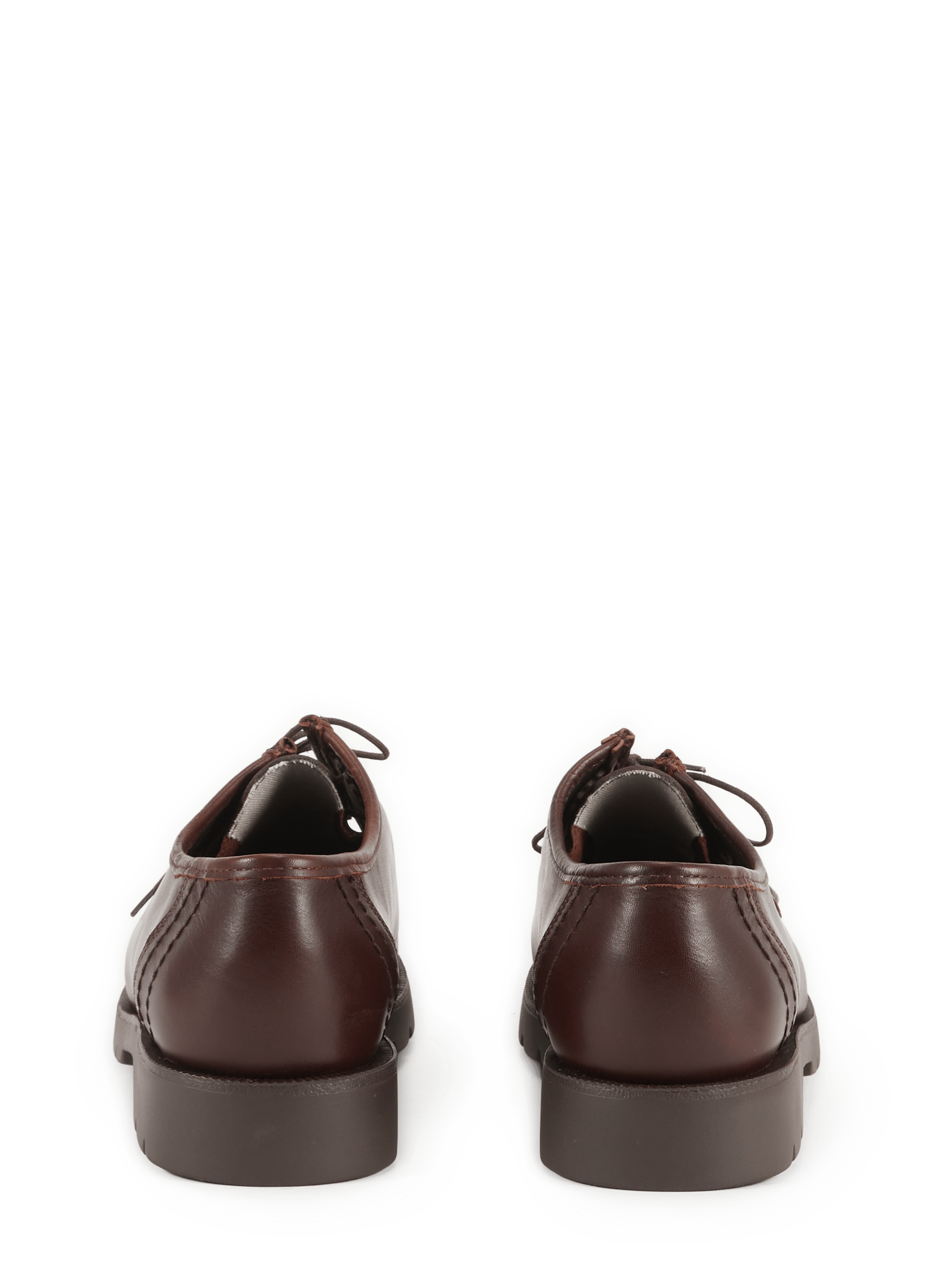 Calfskin leather lace-up loafers KLEMAN Brown