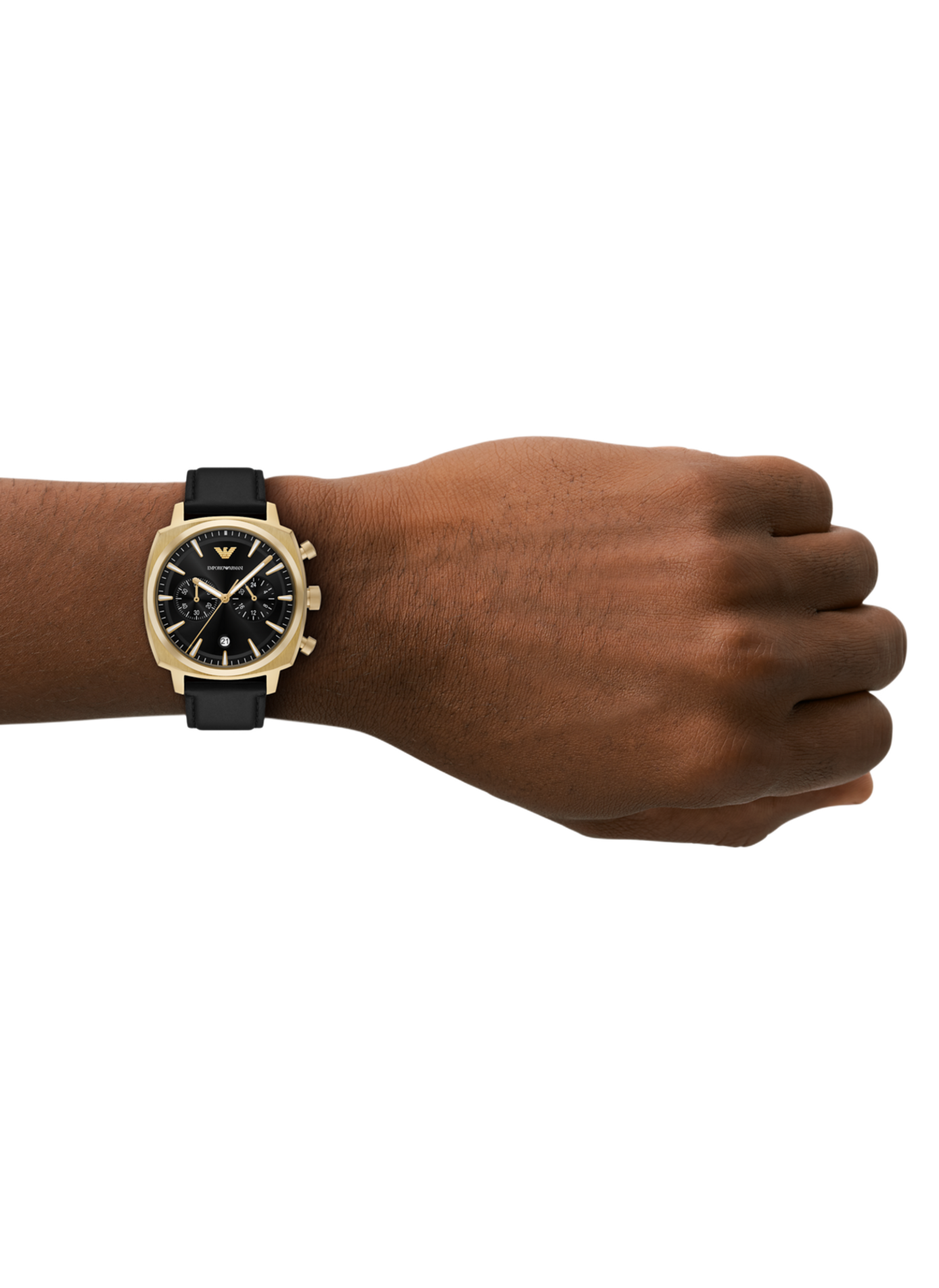 Montre quartz en cuir ARMANI MONTRES Noir