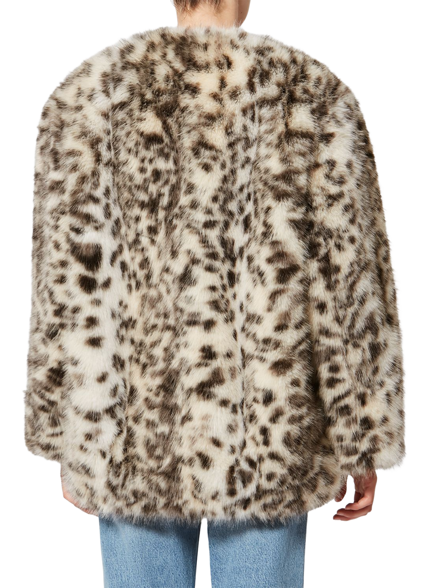 Short Aglae faux fur coat ISABEL MARANT Multicolour