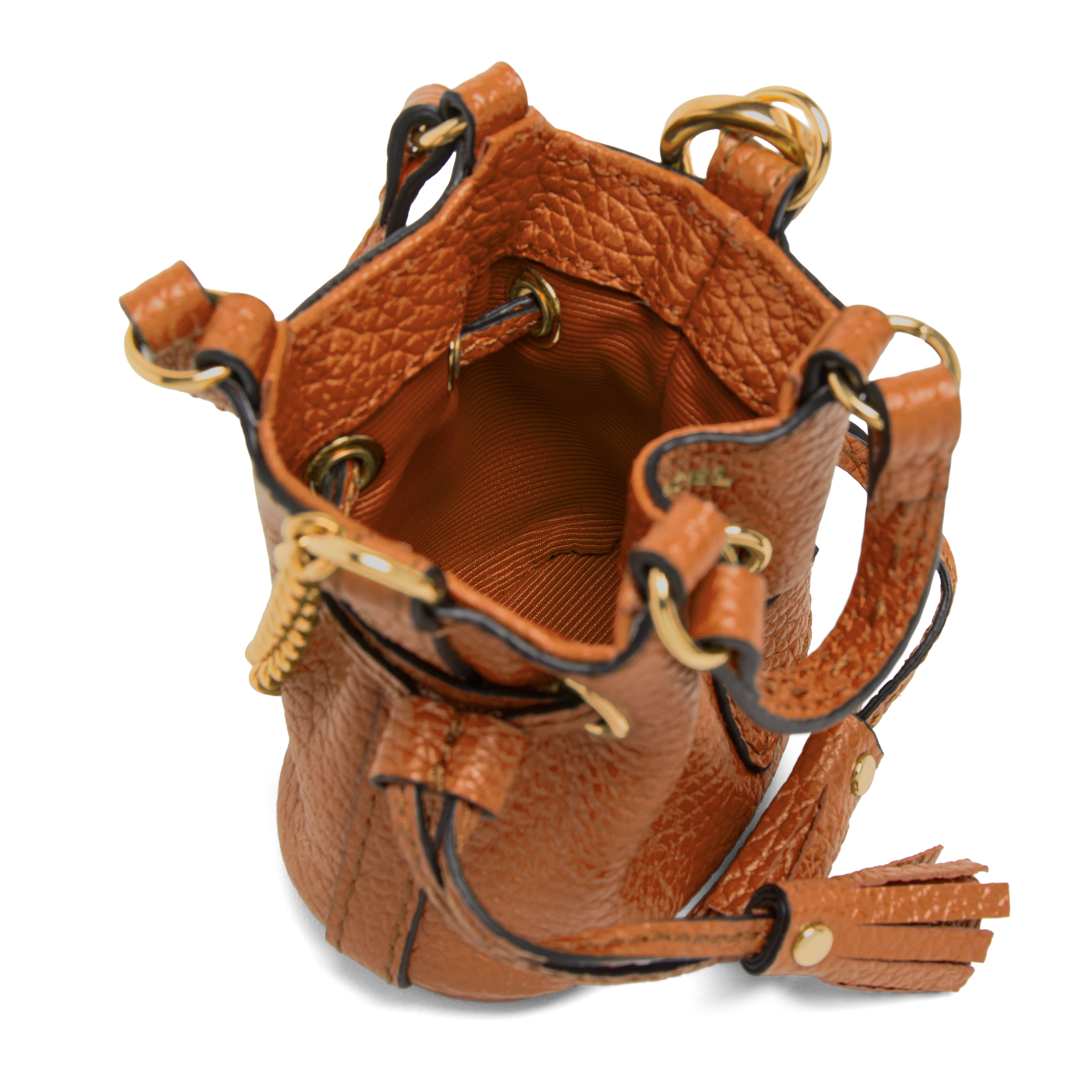 Accessoire voor tas capsulecollectie 150 jaar van runderleer LANCEL Bruin