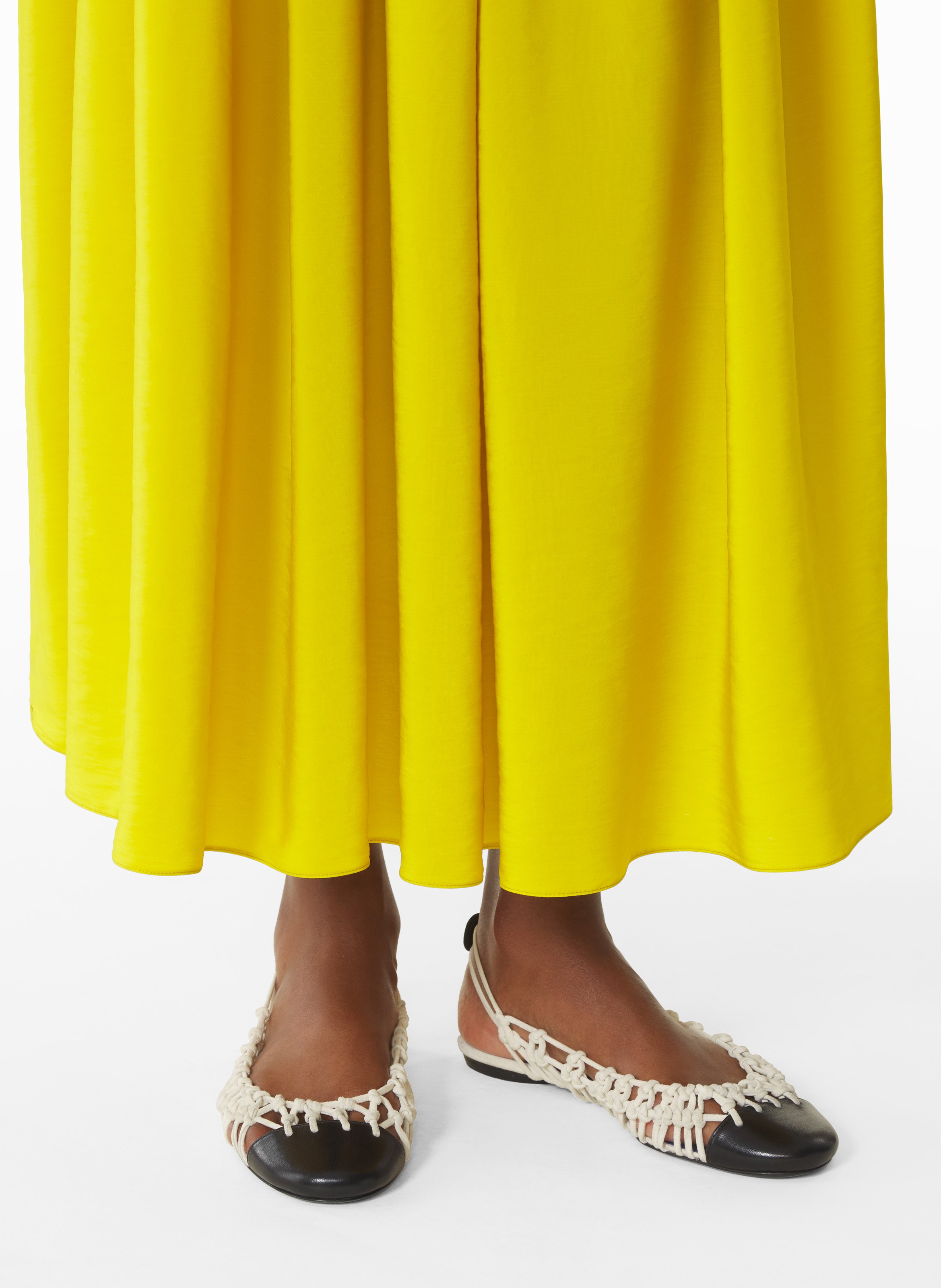 Ballerine slingback knitline en cuir LANVIN Blanc