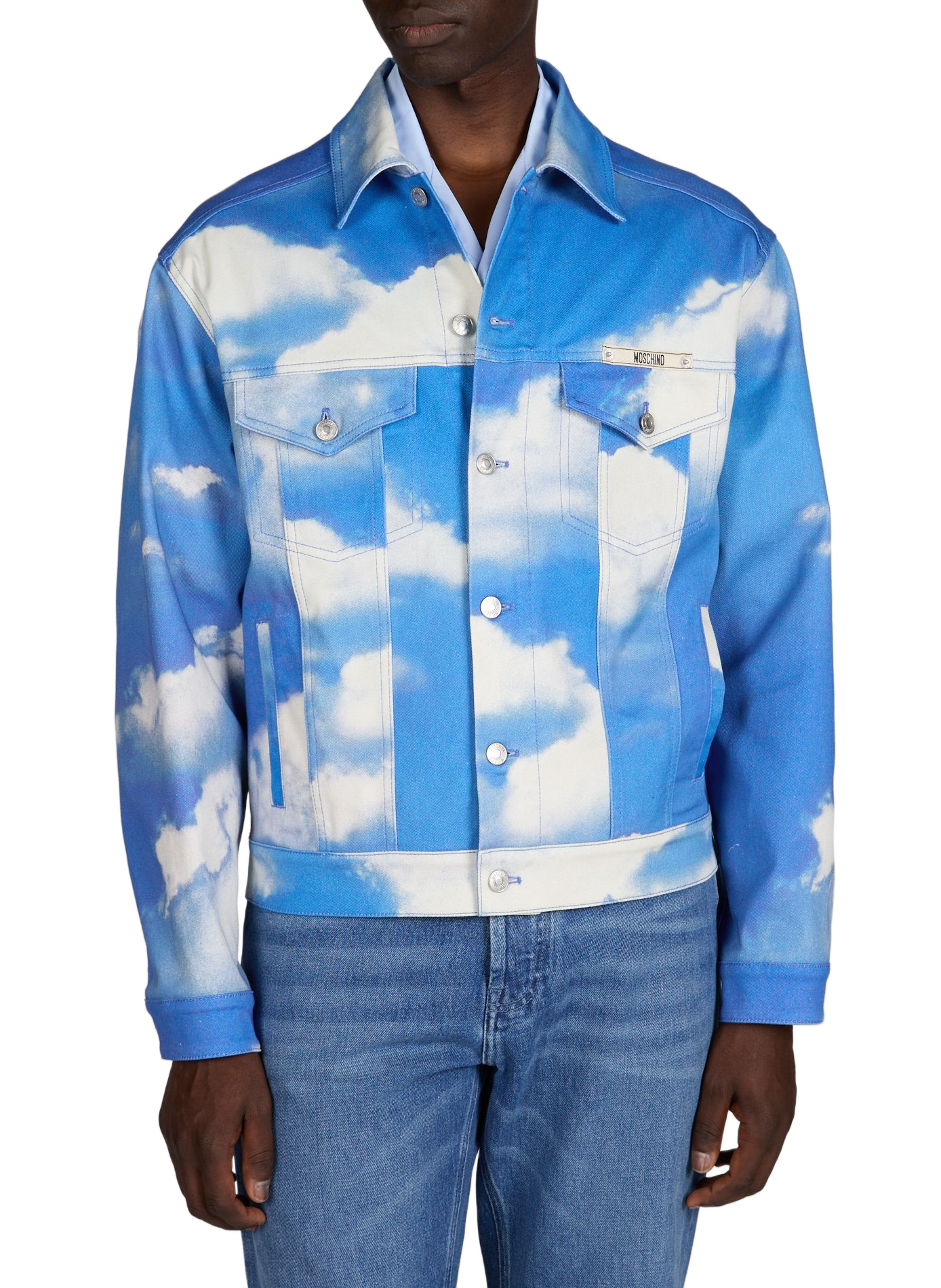 Veste à imprimé nuage en coton mélangé  MOSCHINO Multicolore