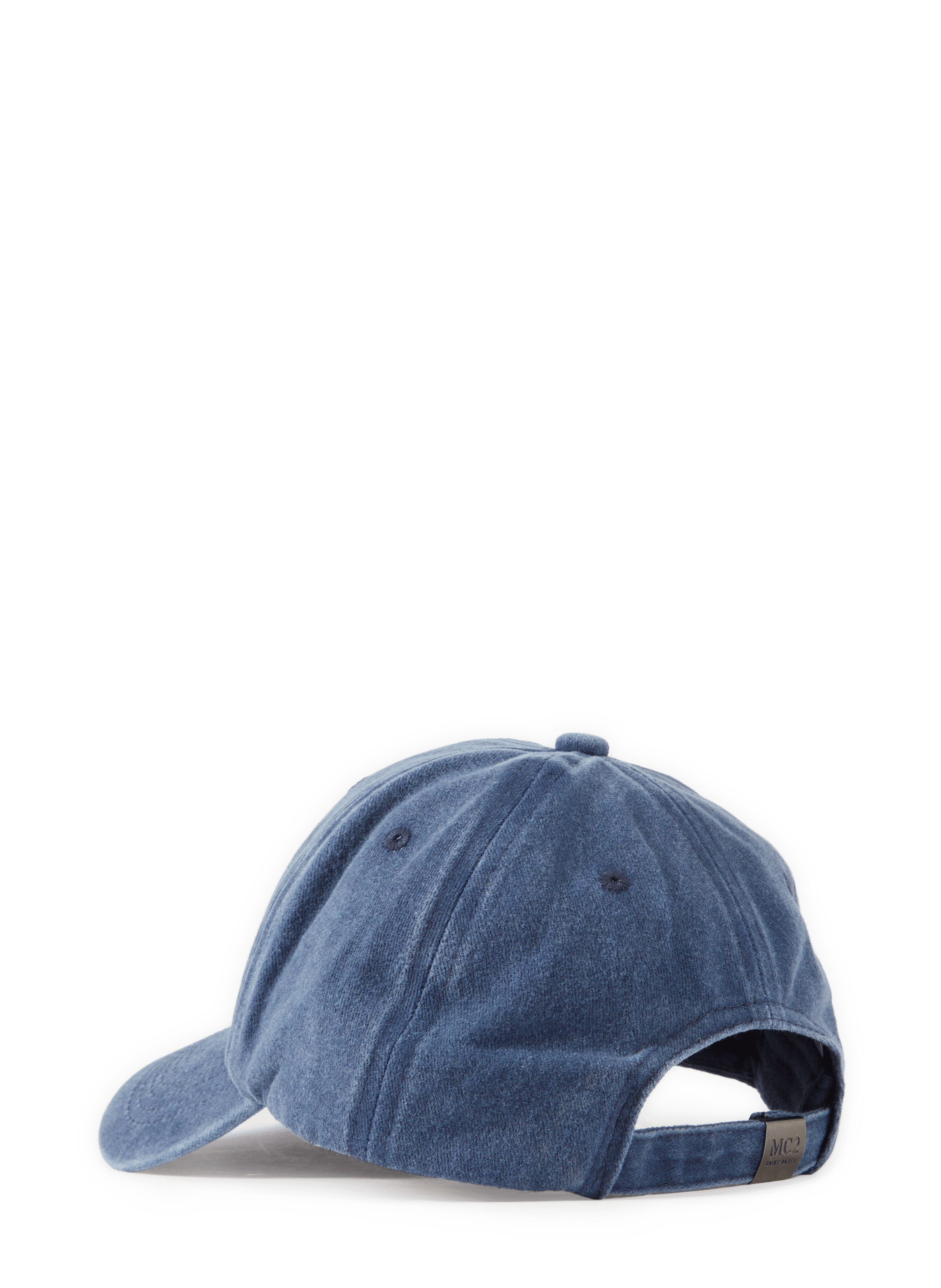 Embroidered cotton baseball cap MC2 SAINT BARTH Blue