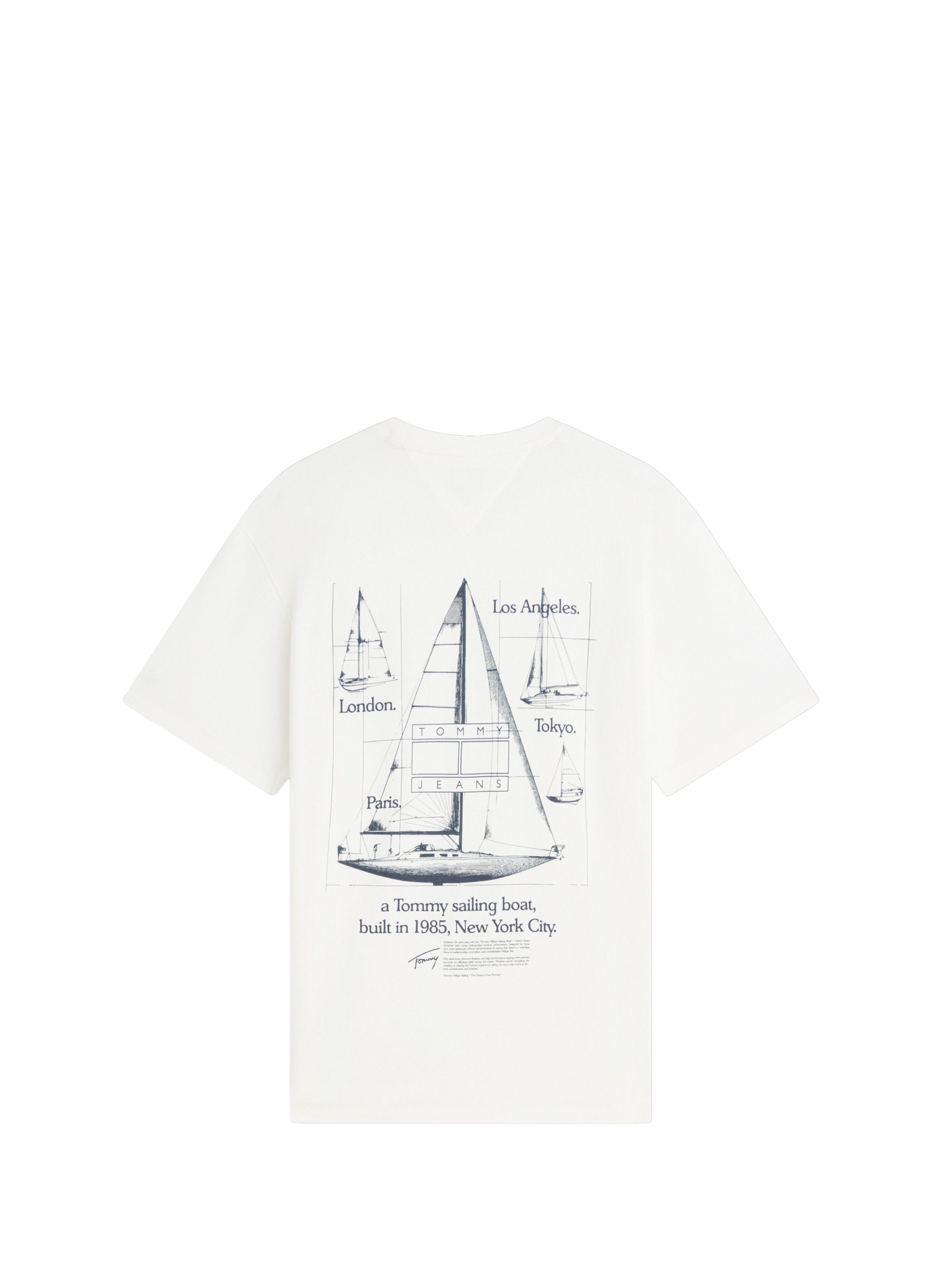 Printed cotton T-shirt TOMMY HILFIGER White
