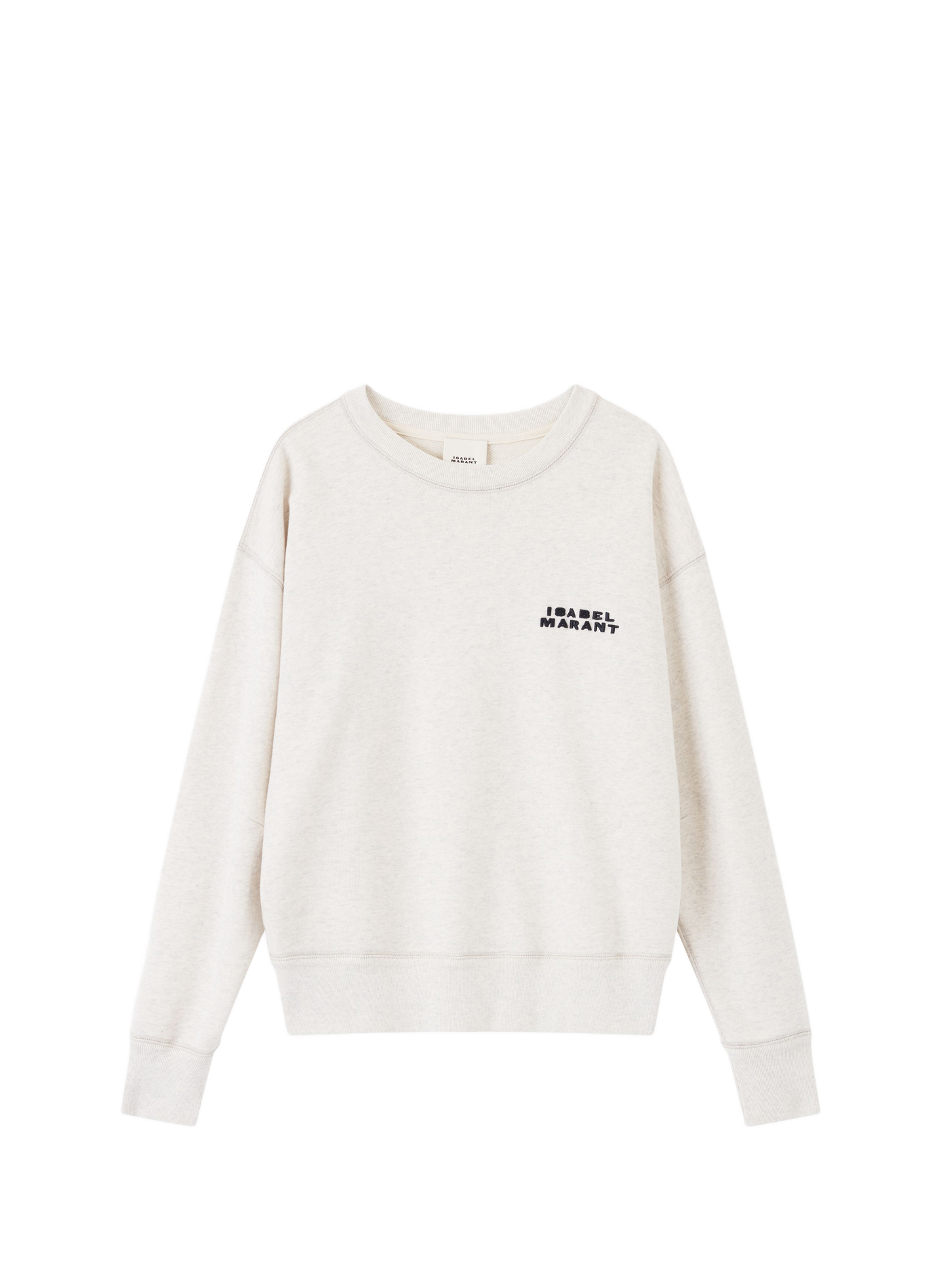 Sweatshirt mit Baumwolllogo ISABEL MARANT Weiss