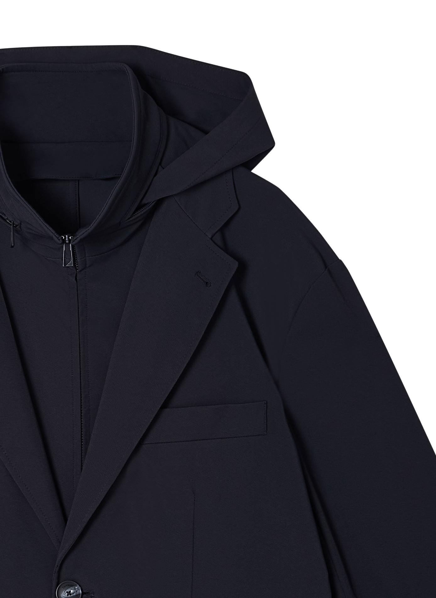 Solid straight blazer EMPORIO ARMANI Blue