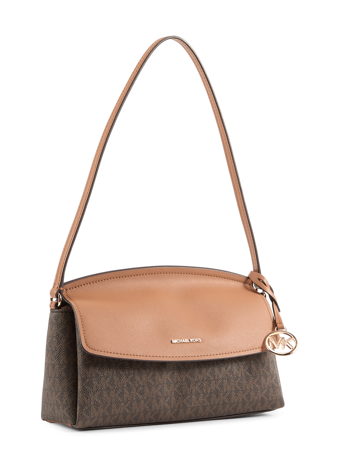 Textured logo print Landry handbag MICHAEL KORS Brown