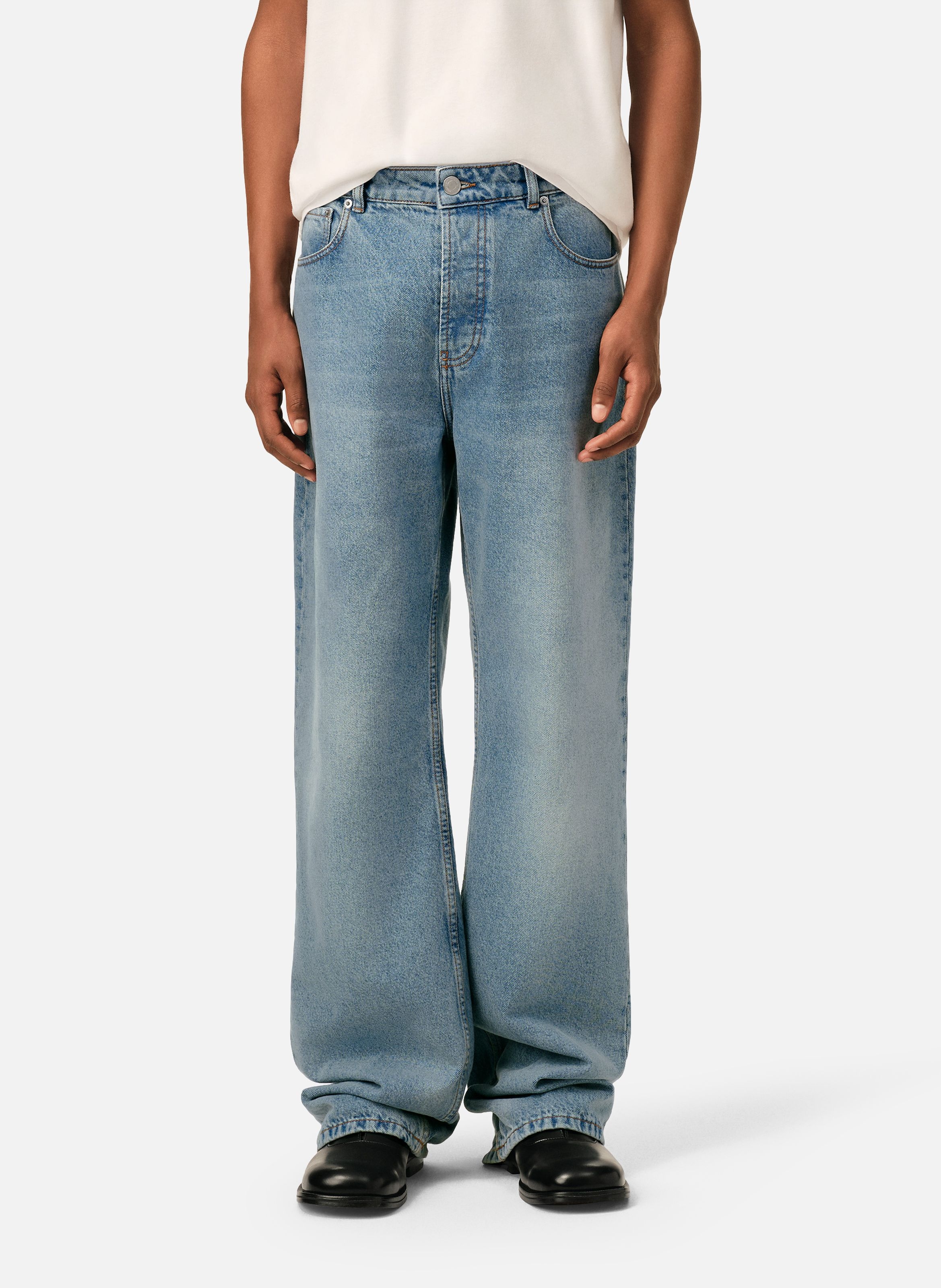 Jean coupe large AMI PARIS Bleu