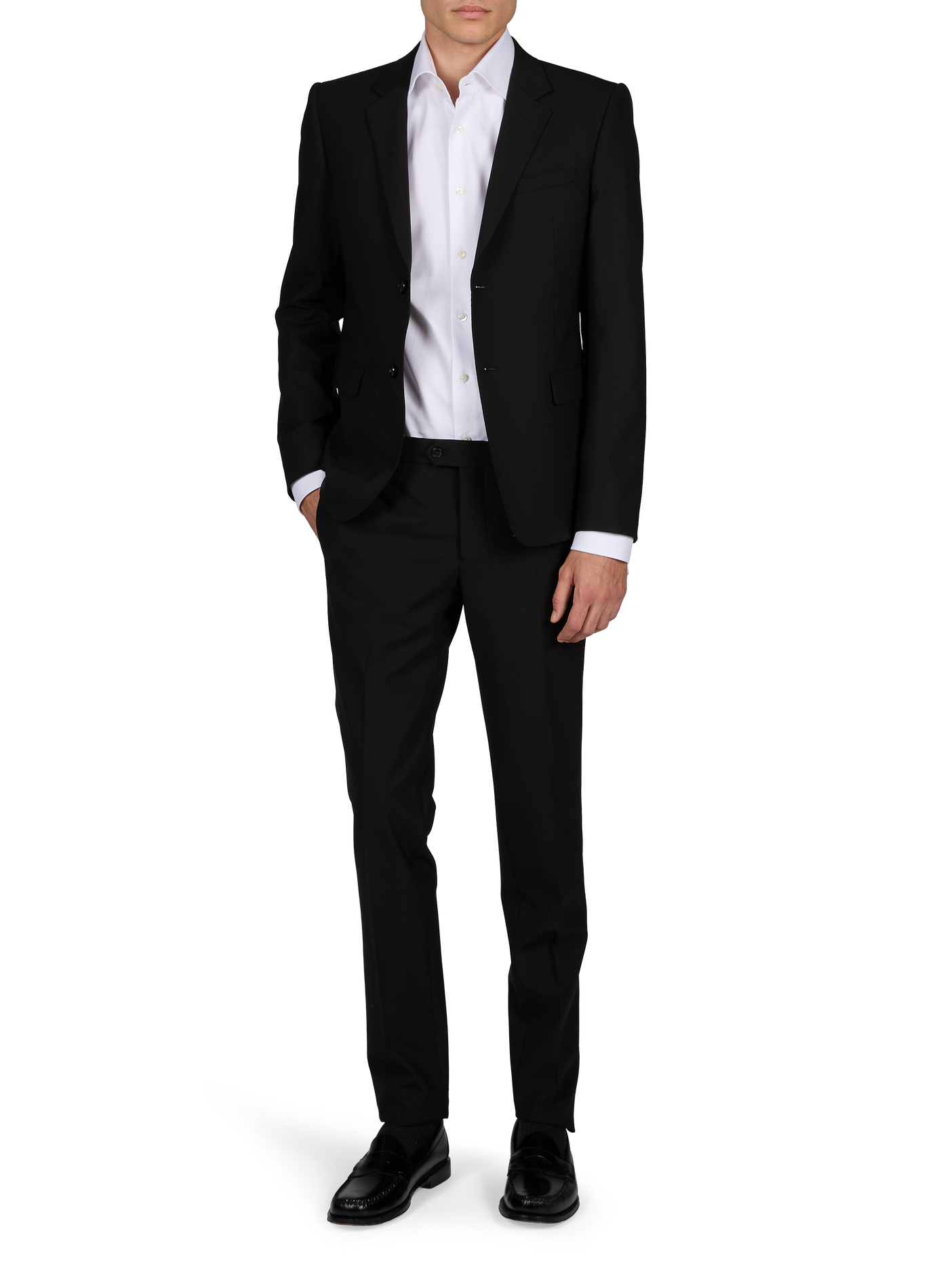 Gerader Wollblazer EMPORIO ARMANI Schwarz