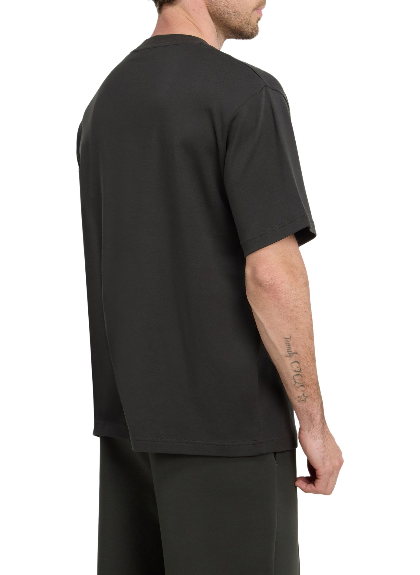 Tee-shirt col rond en coton EDEN PARK Khaki