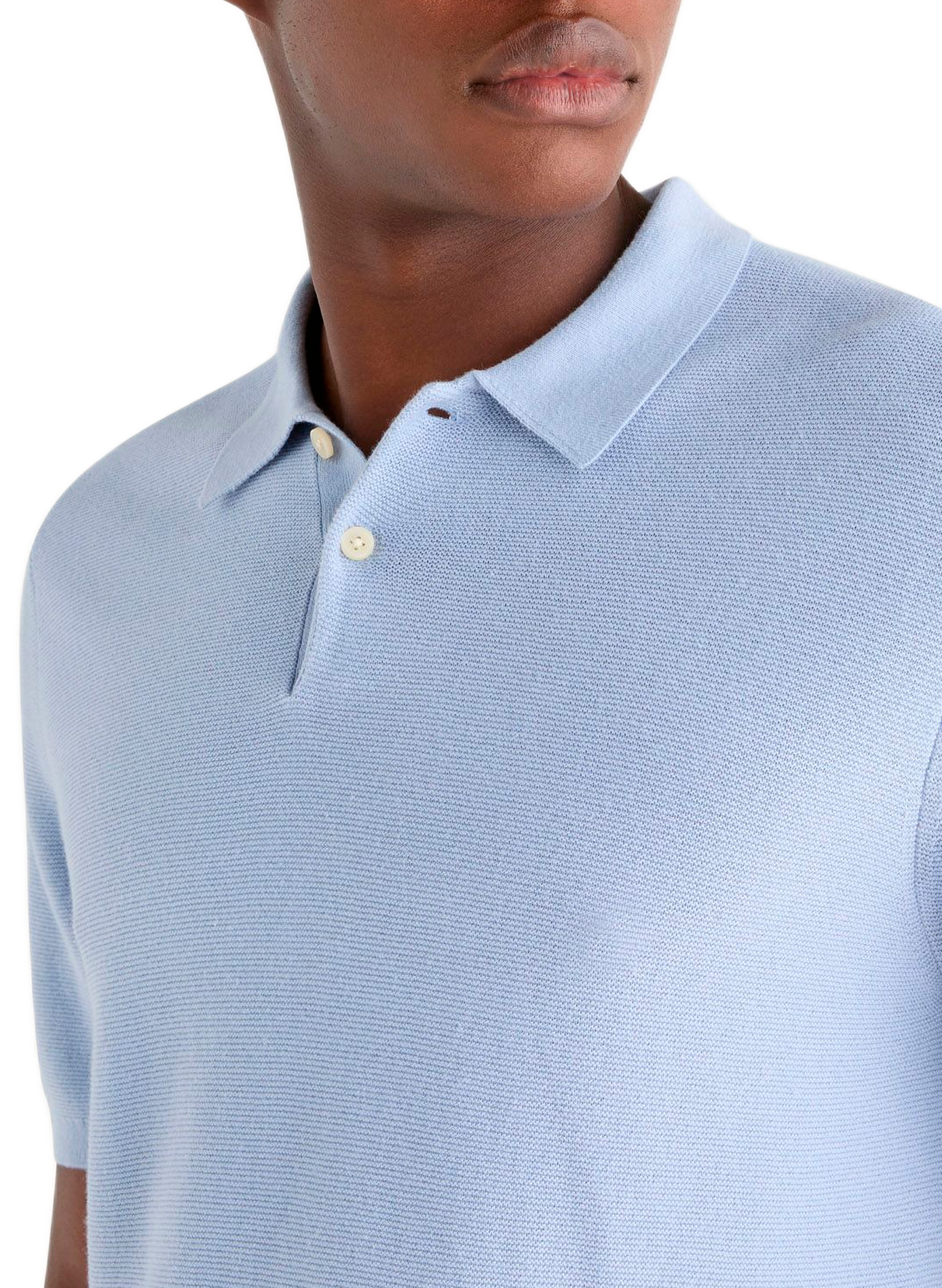Polo a rayas de algodón mezclado DOCKERS Azul