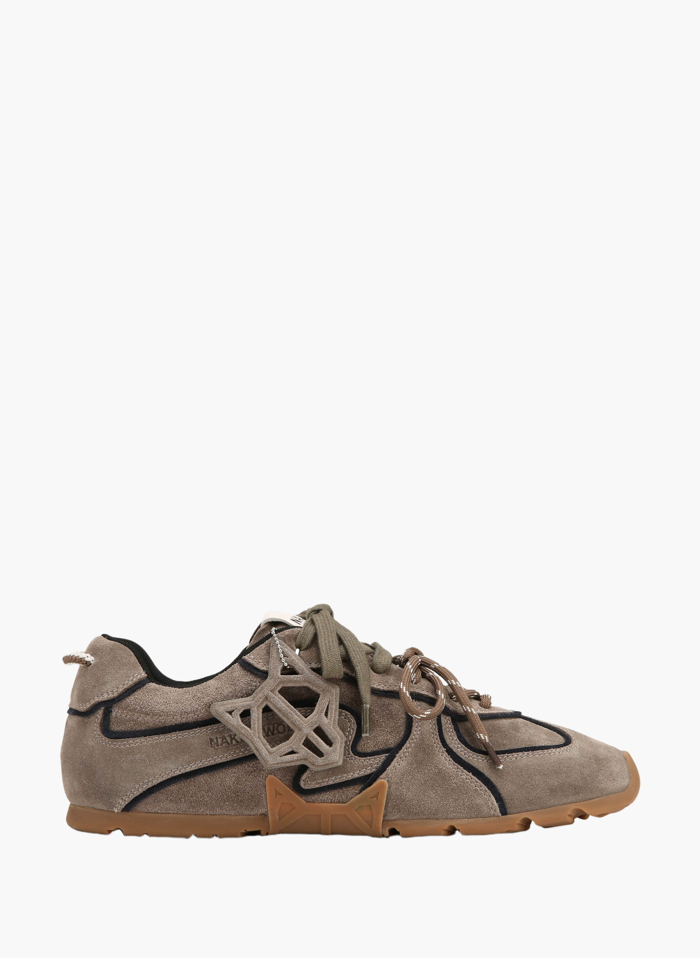 Baskets ace en daim NAKED WOLFE Marron