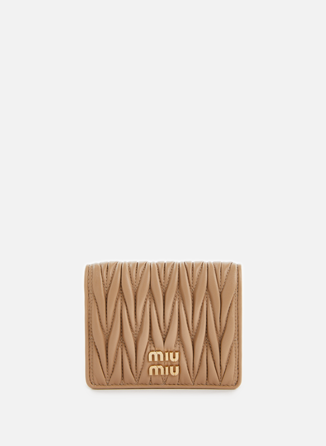 Quilted leather wallet  MIU MIU