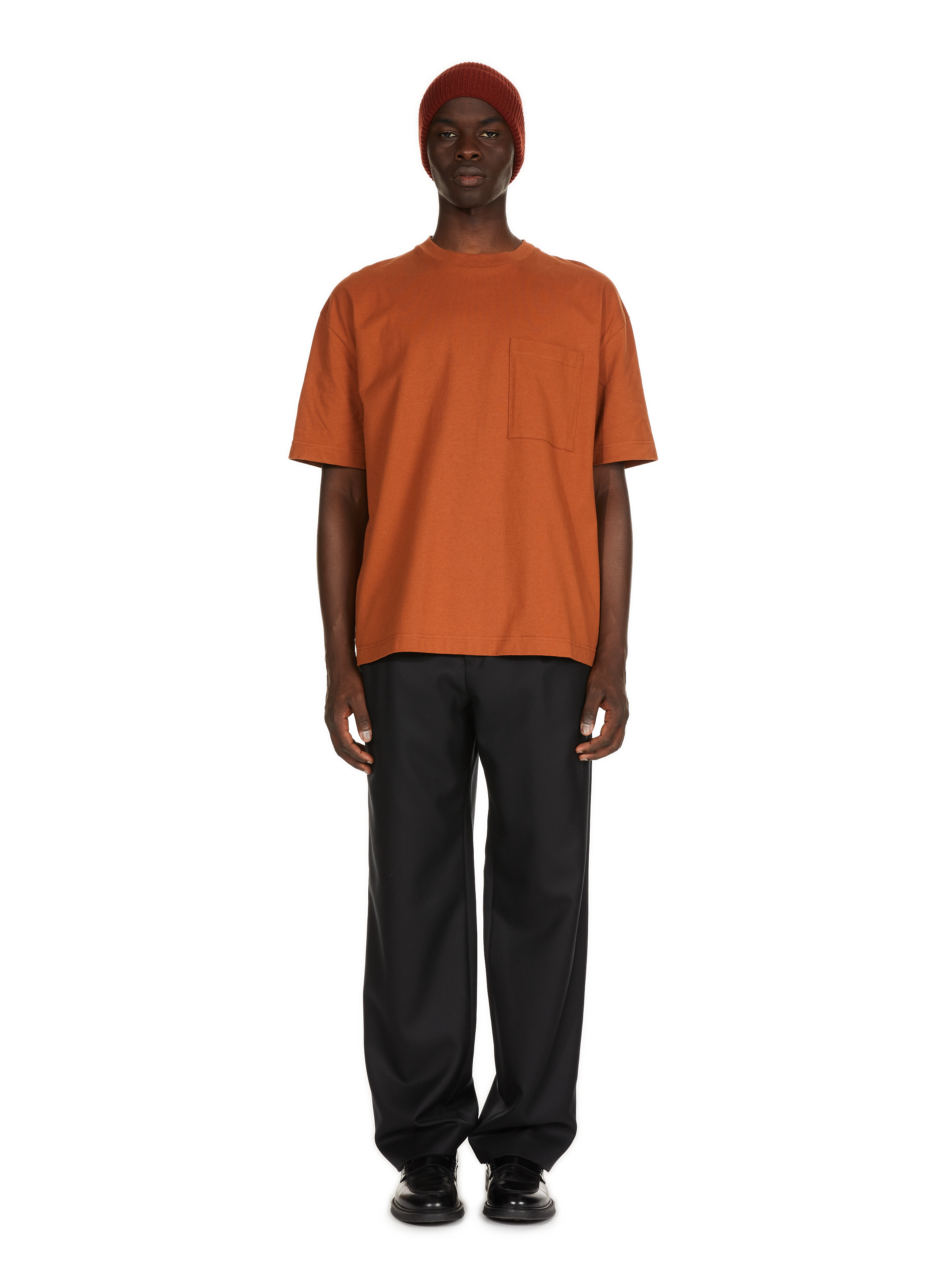 T-shirt Bart col rond en coton SAISON 1865 Beige