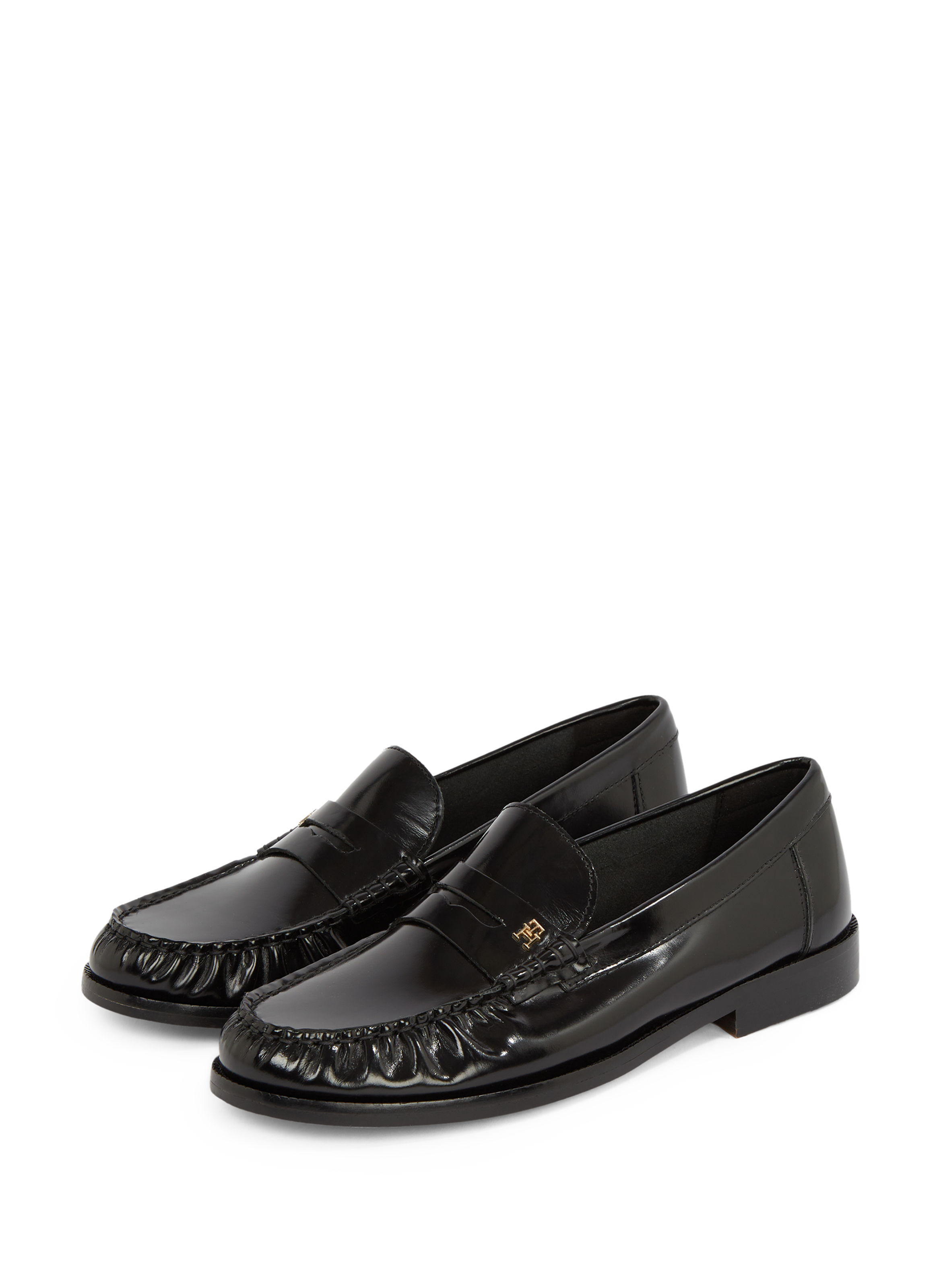 Mocassins en cuir TOMMY HILFIGER Noir