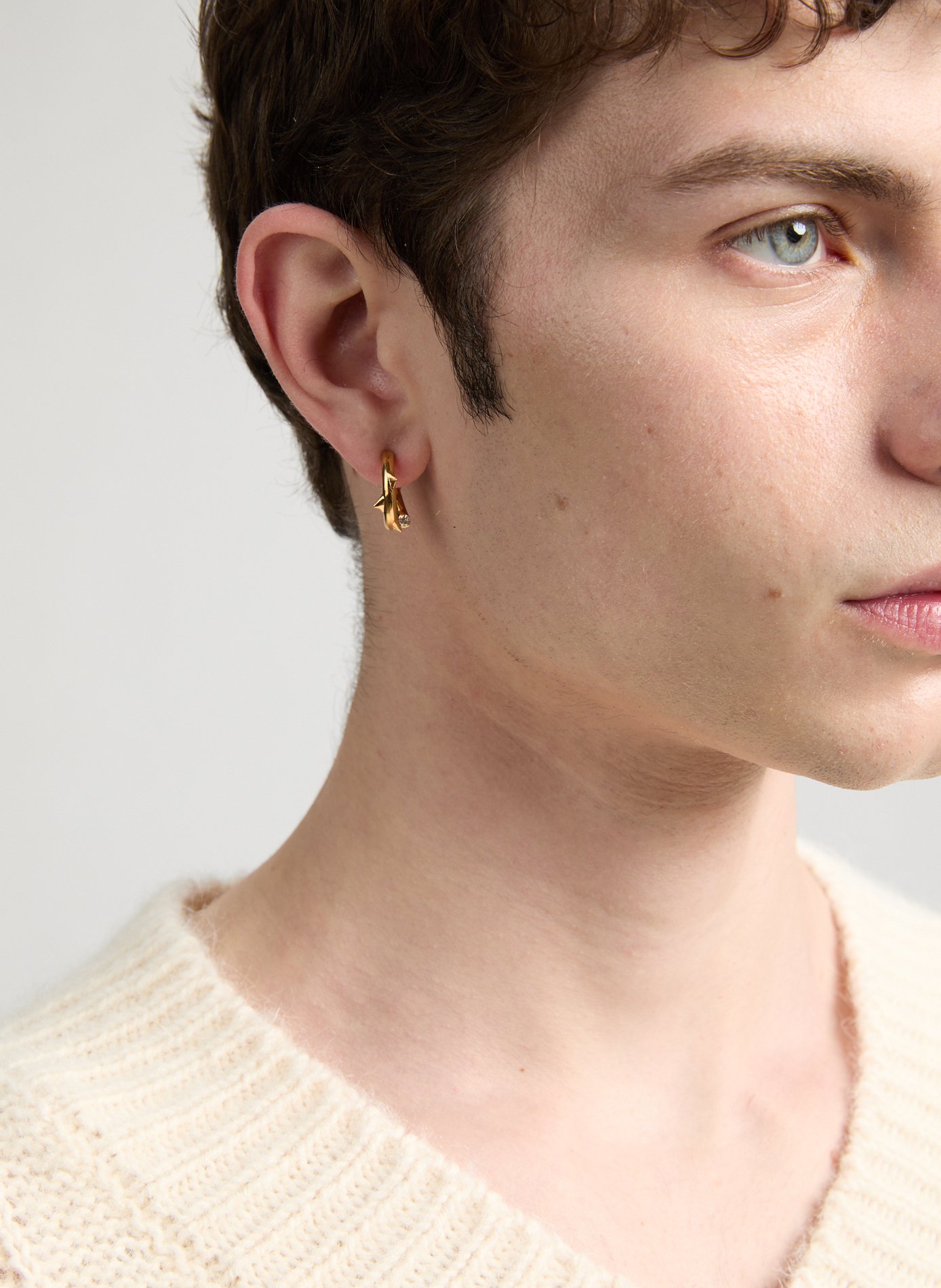 Transparante Peekaboo Thorn-creool ALAN CROCETTI Goud