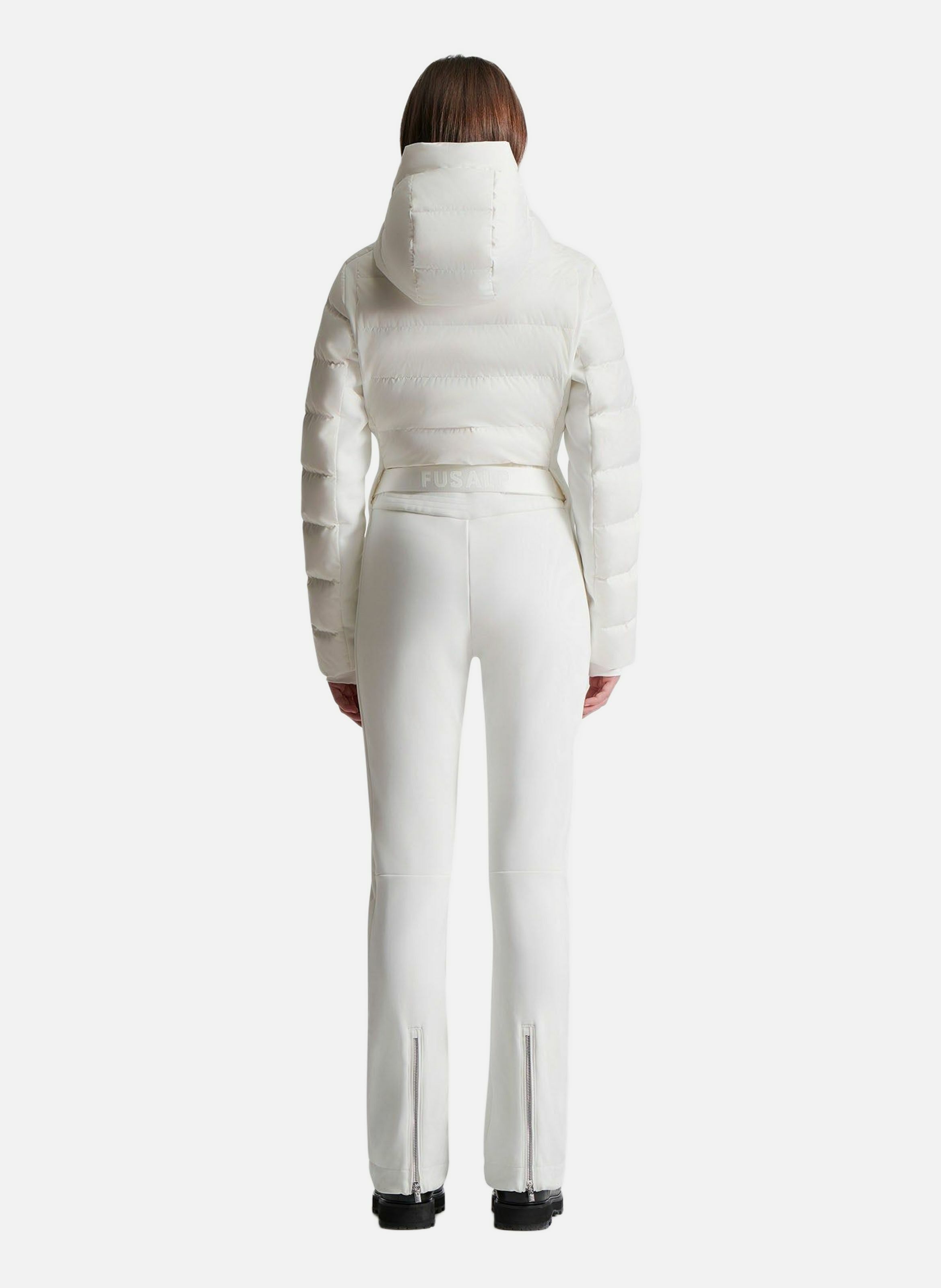 Combinaison de ski marie col montant coupe regular FUSALP Blanc