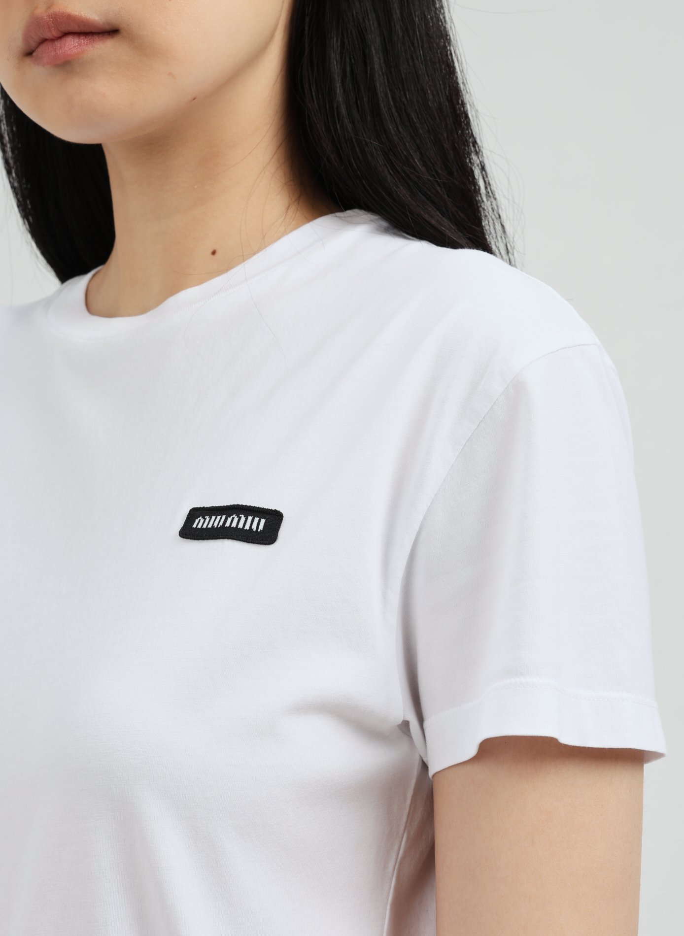 Lot de 3 t-shirt en coton MIU MIU Blanc