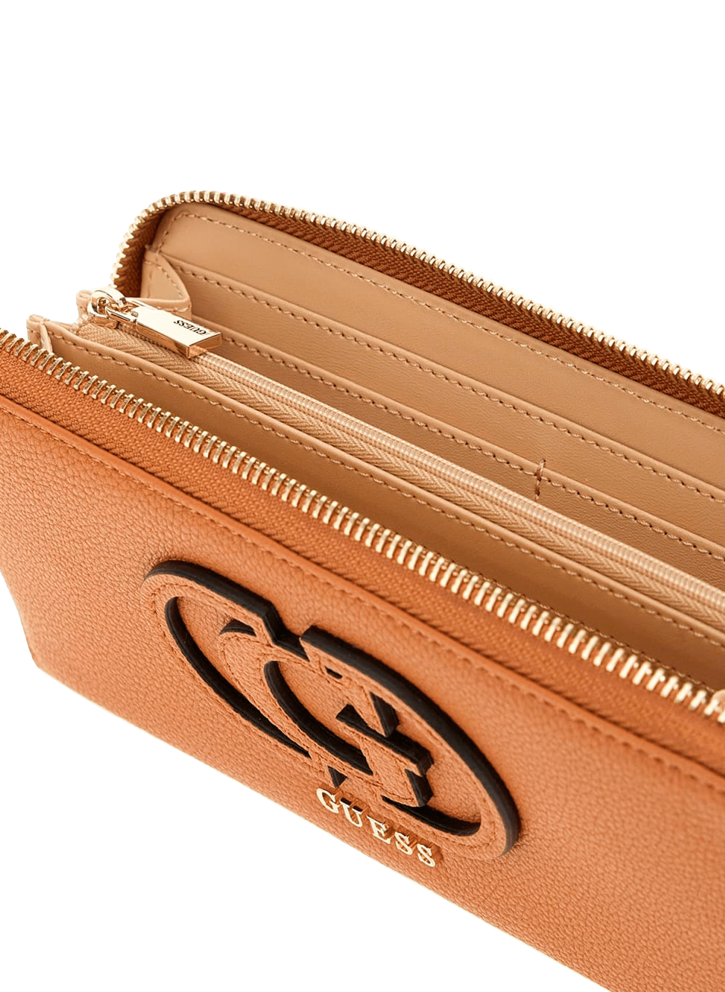Logo Wallet GUESS Brown