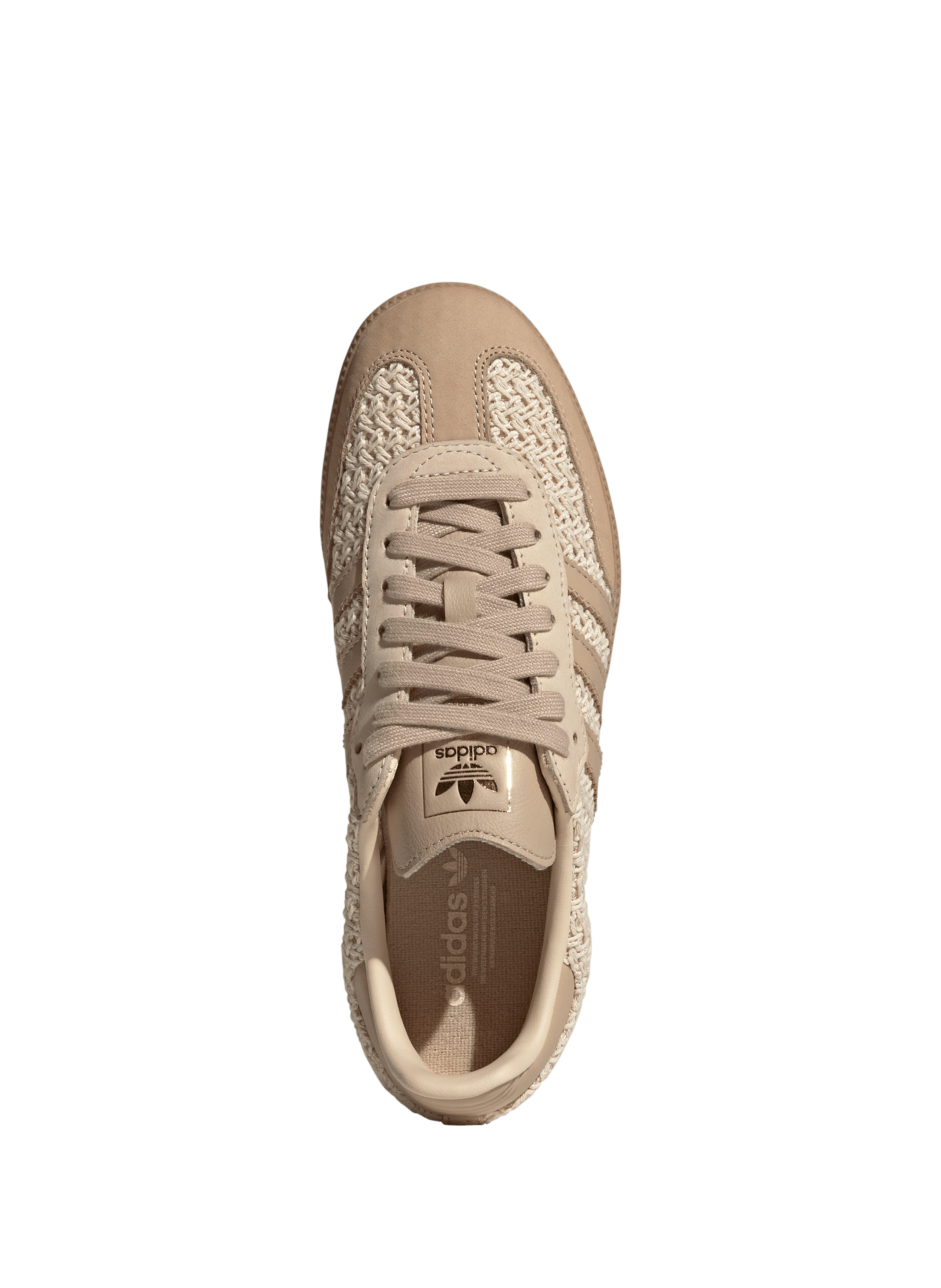 Textured Samba Sneakers ADIDAS Beige