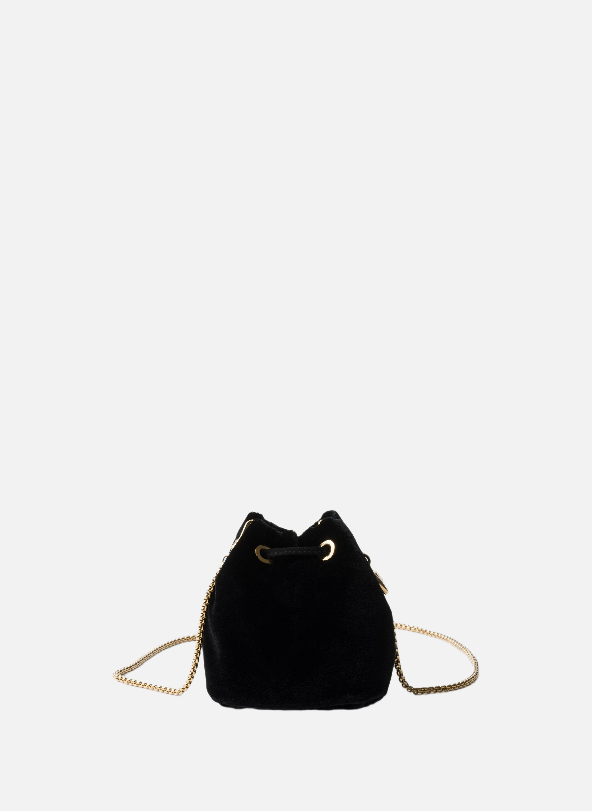 Mini pochette en velours PRADA Noir