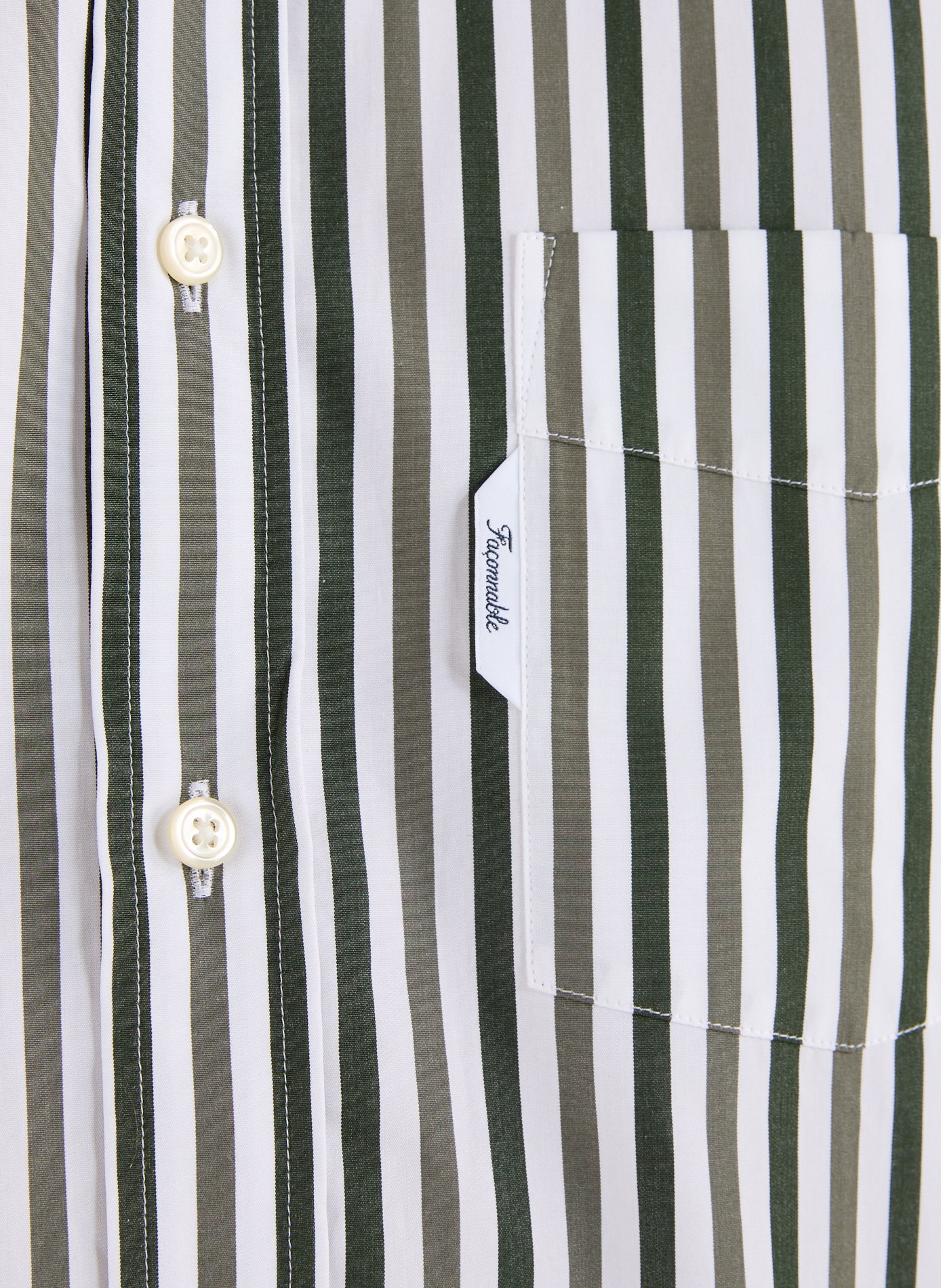 Linen shirt FACONNABLE Khaki