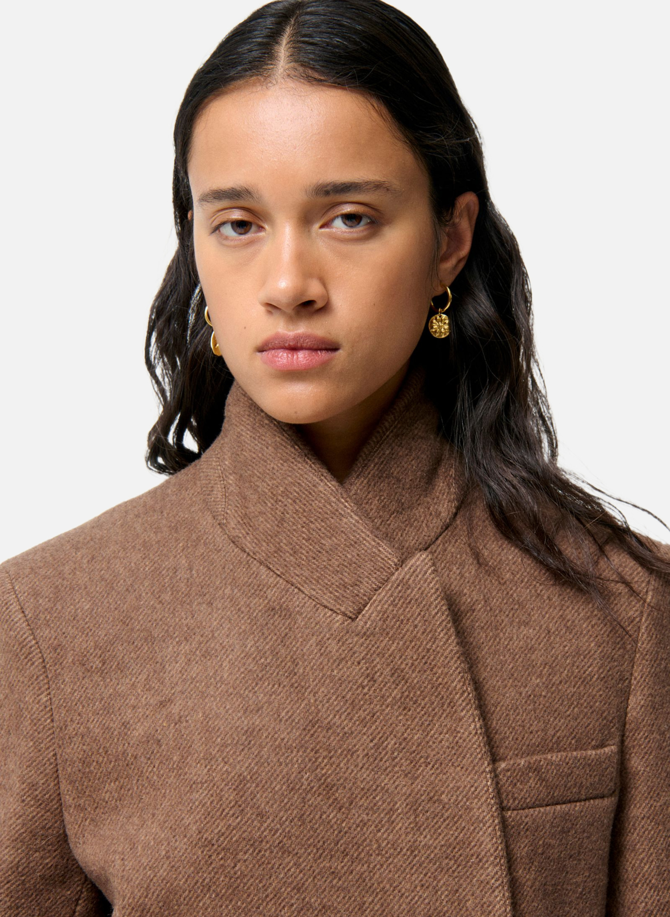 Manteau faloua Marron