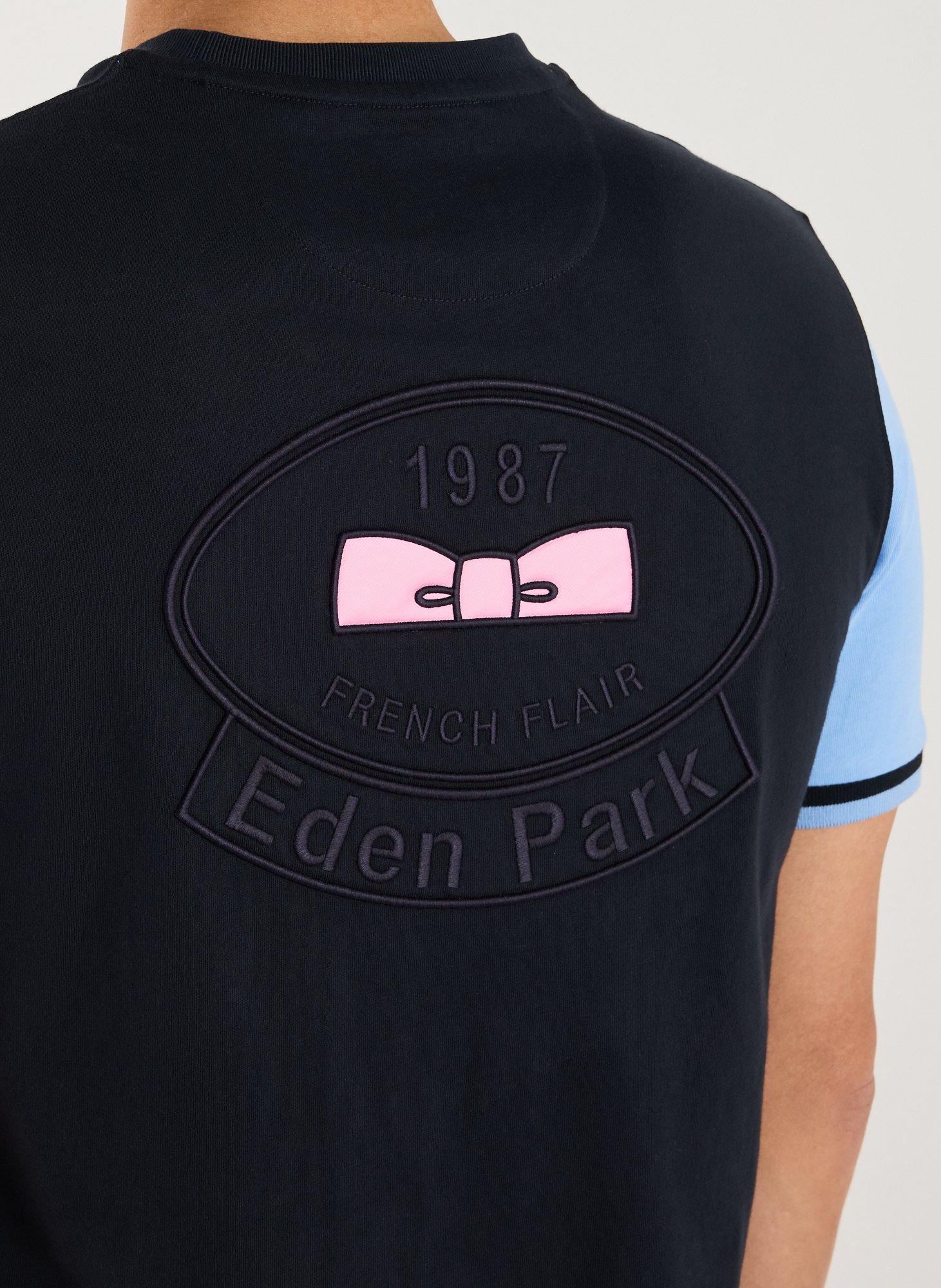 Embroidered cotton T-shirt EDEN PARK Multicolour