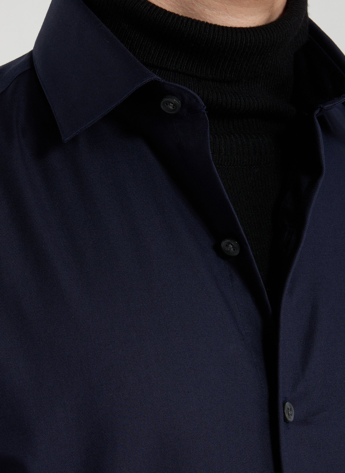 Chemise slim en coton mélangé CALVIN KLEIN Bleu