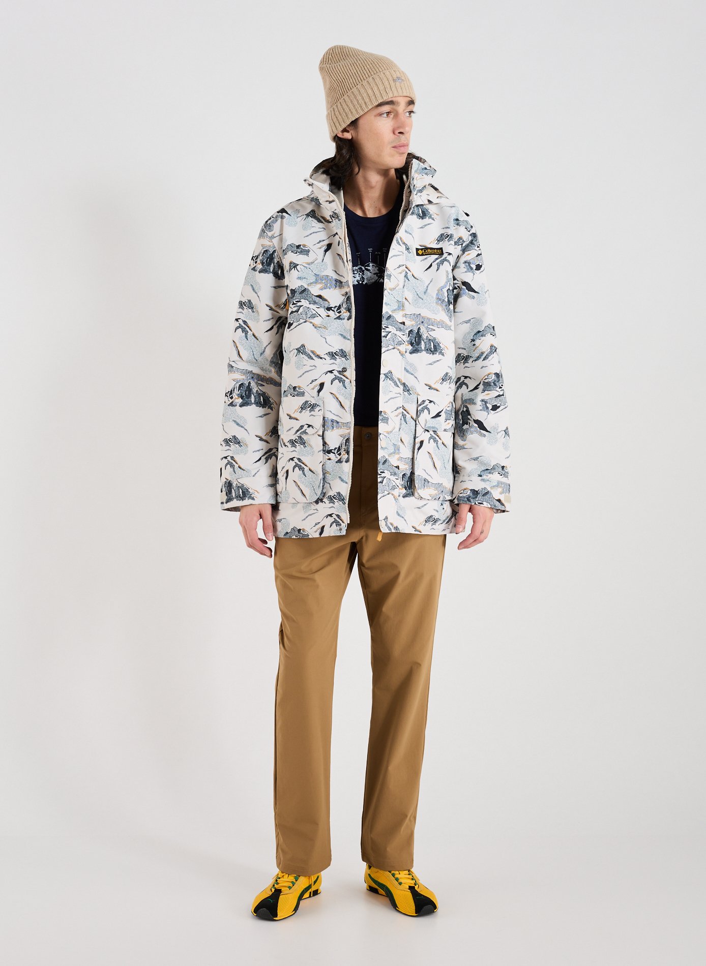 Straight Leg Pants in Solid Color Brown