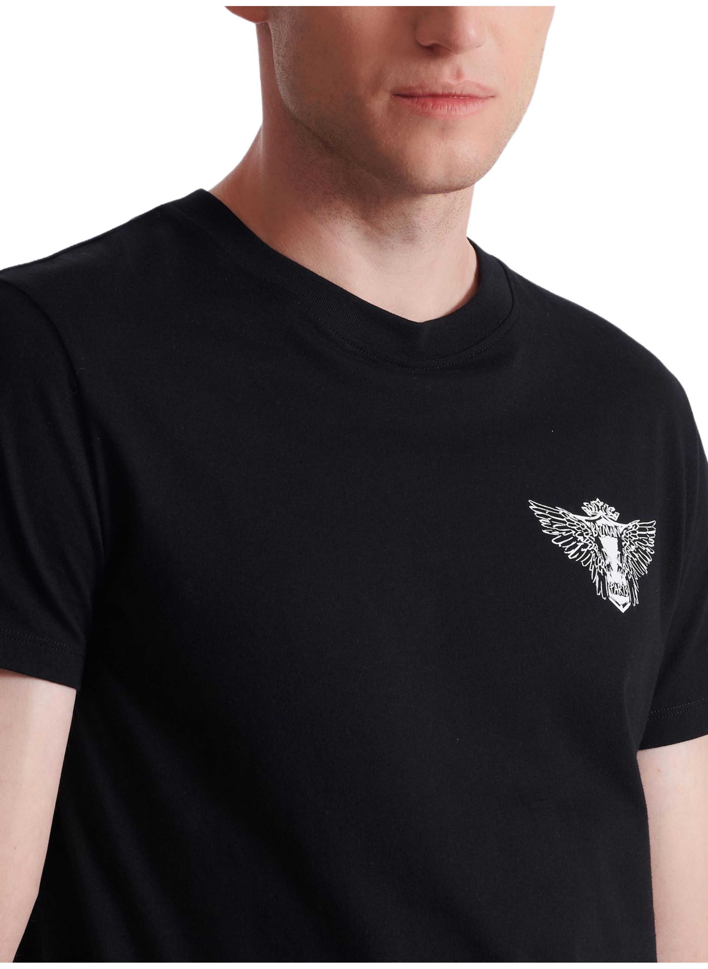 T-shirt à imprimé BALMAIN Noir