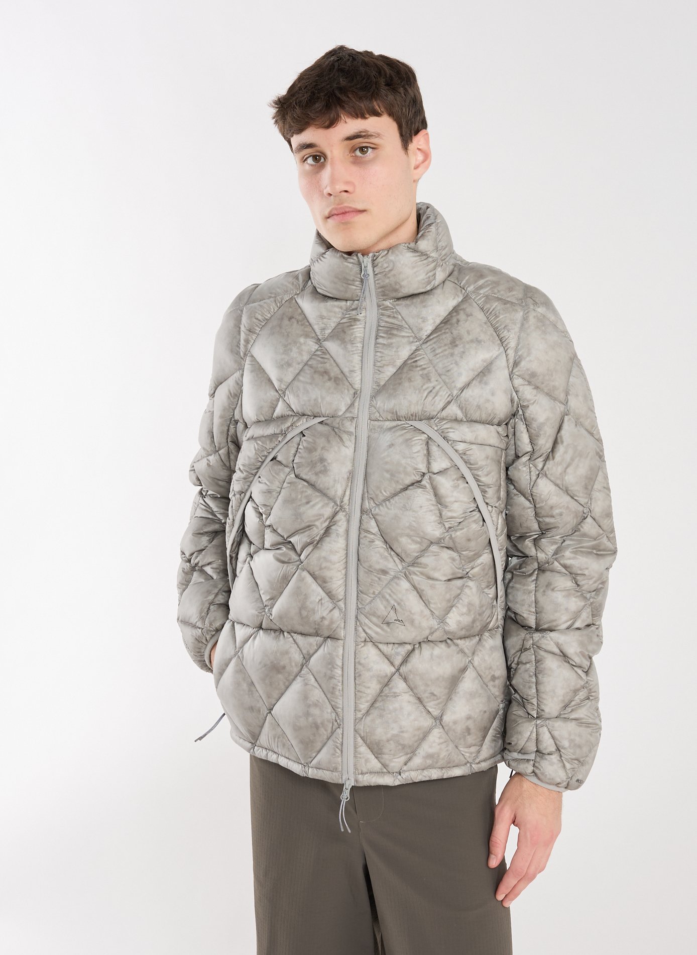 Veste matelassée à col montant ROA Gris