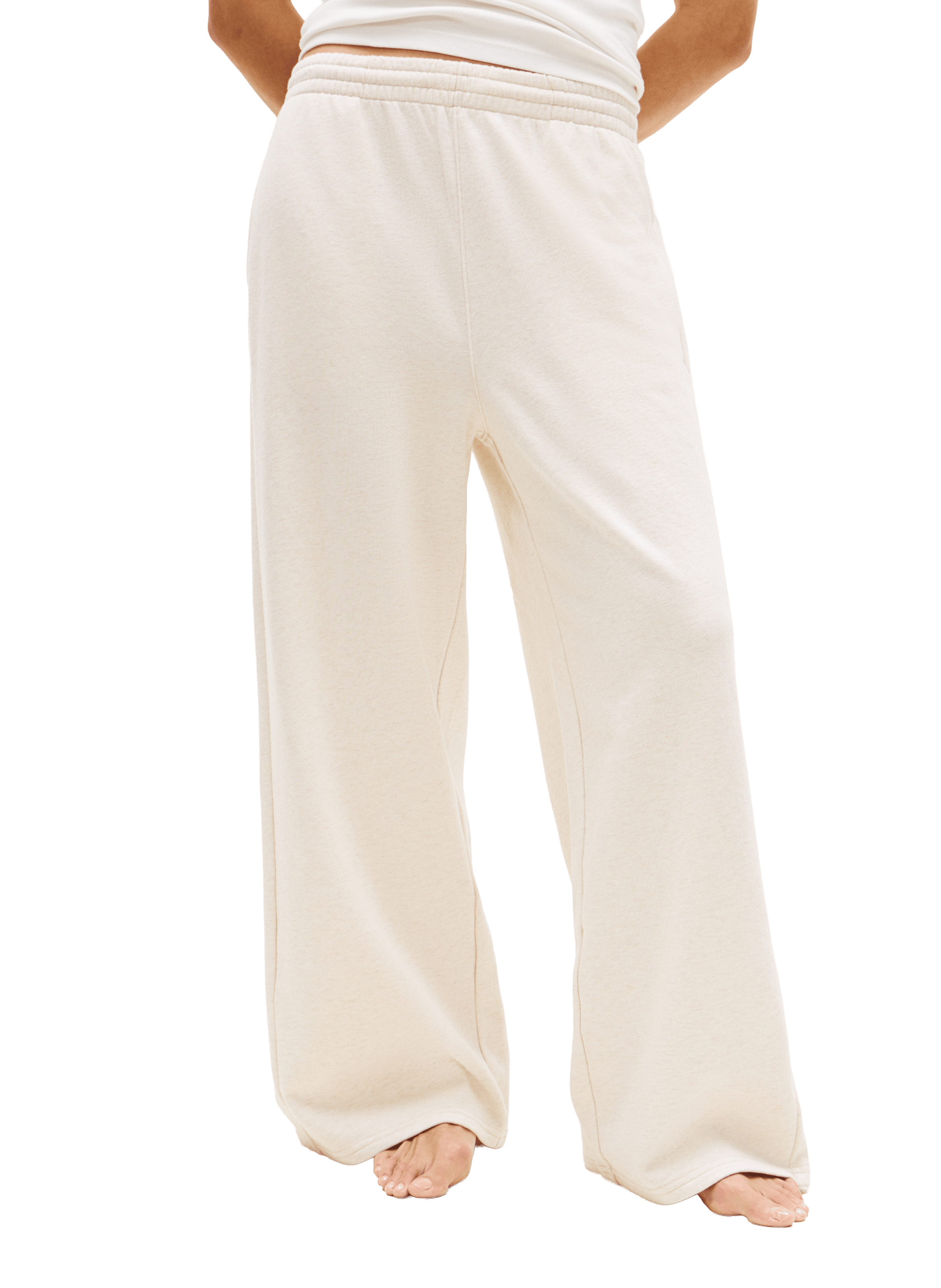 Mixed cotton pajama pants TOMMY HILFIGER Beige