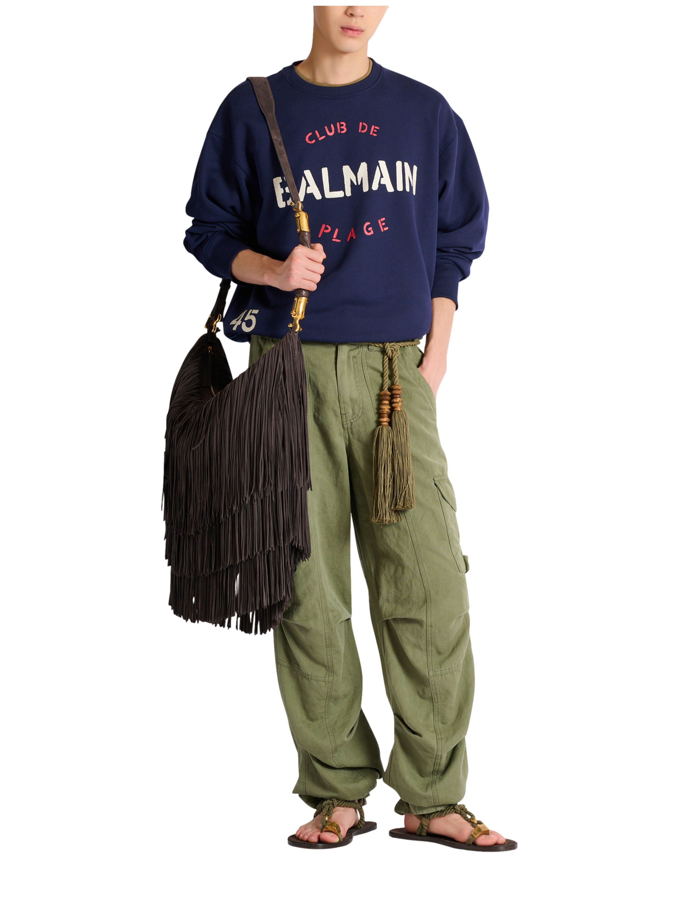 Sweat-shirt imprimé balmain club BALMAIN Bleu