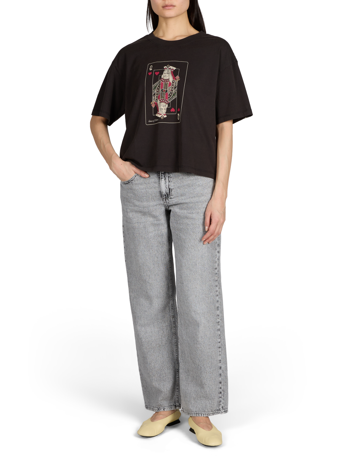 T-shirt imprimé Virubie en coton VILA Noir