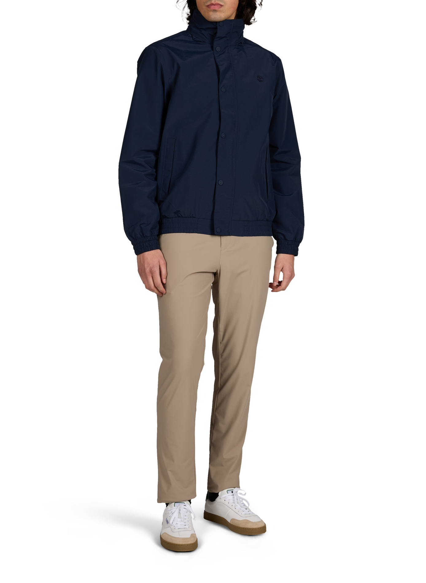 Pull col rond en coton  TIMBERLAND Bleu