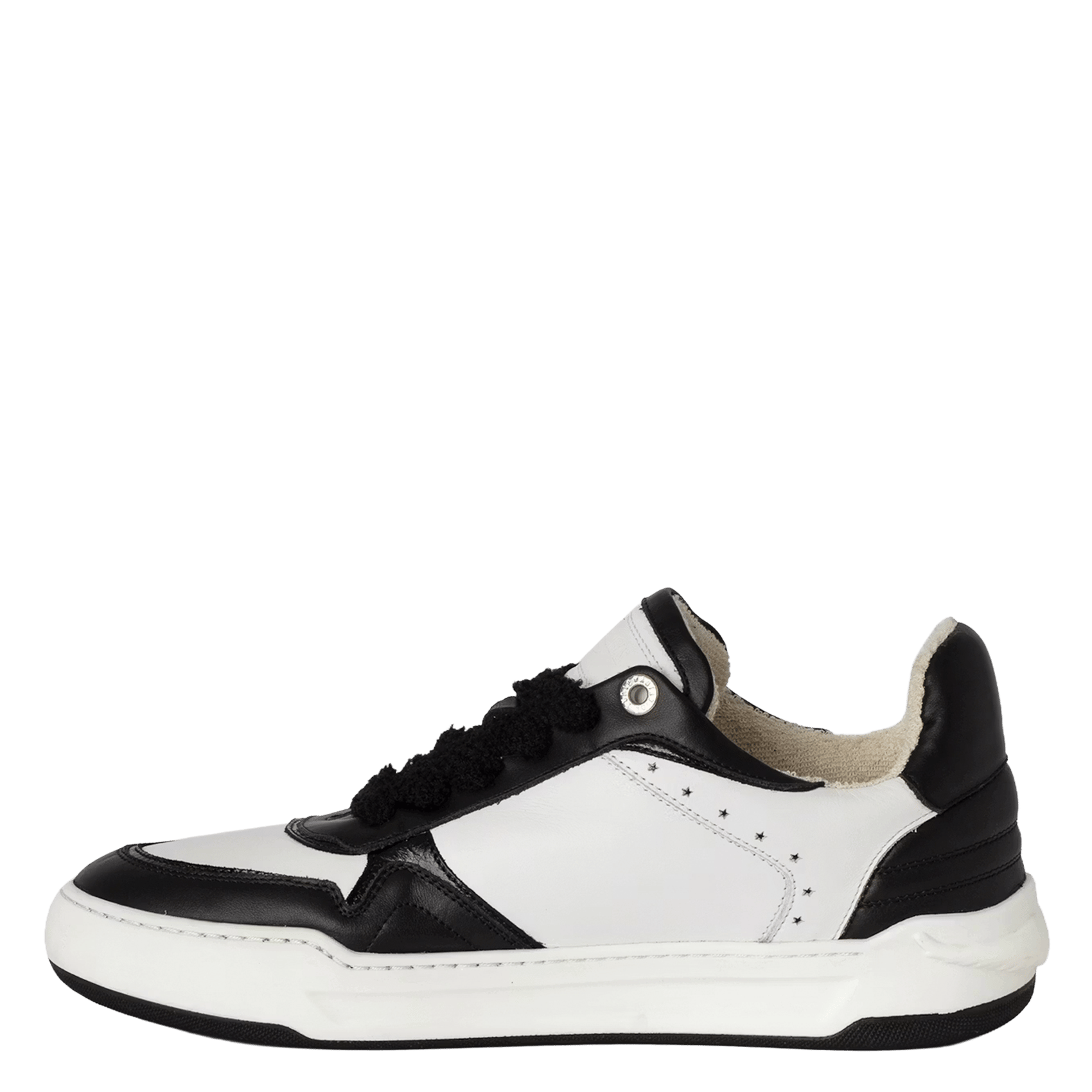 Baskets basses en cuir wings Noir