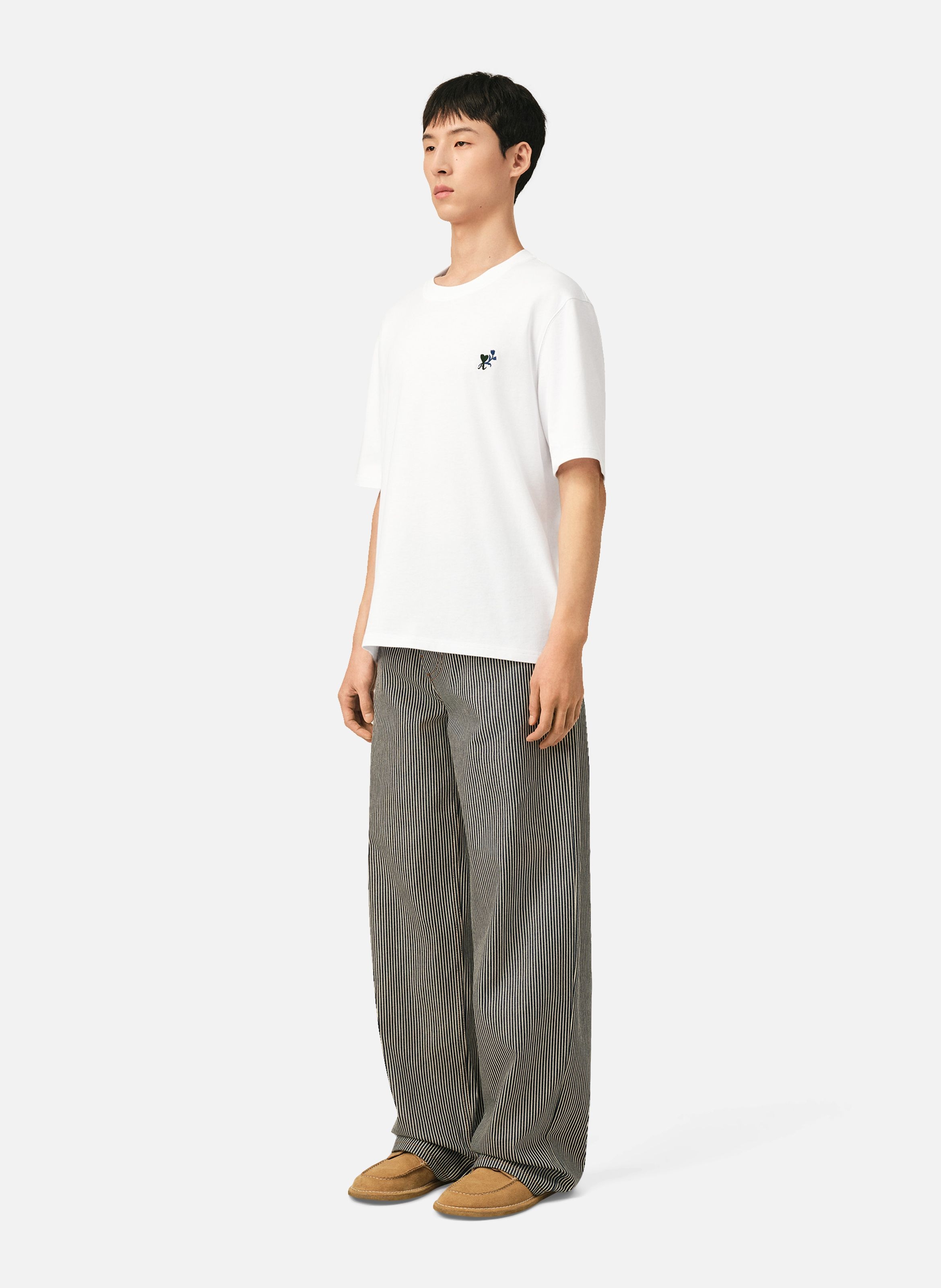 T-shirt ami de coeur tulipe unisexe en coton AMI PARIS Blanc