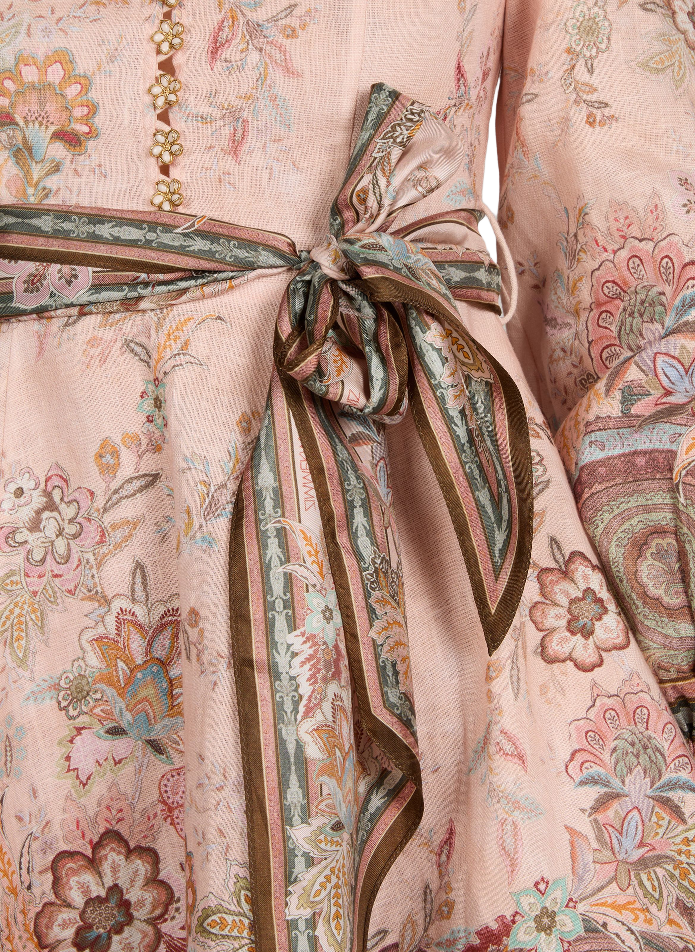 Short linen dress Alchemy ZIMMERMANN White