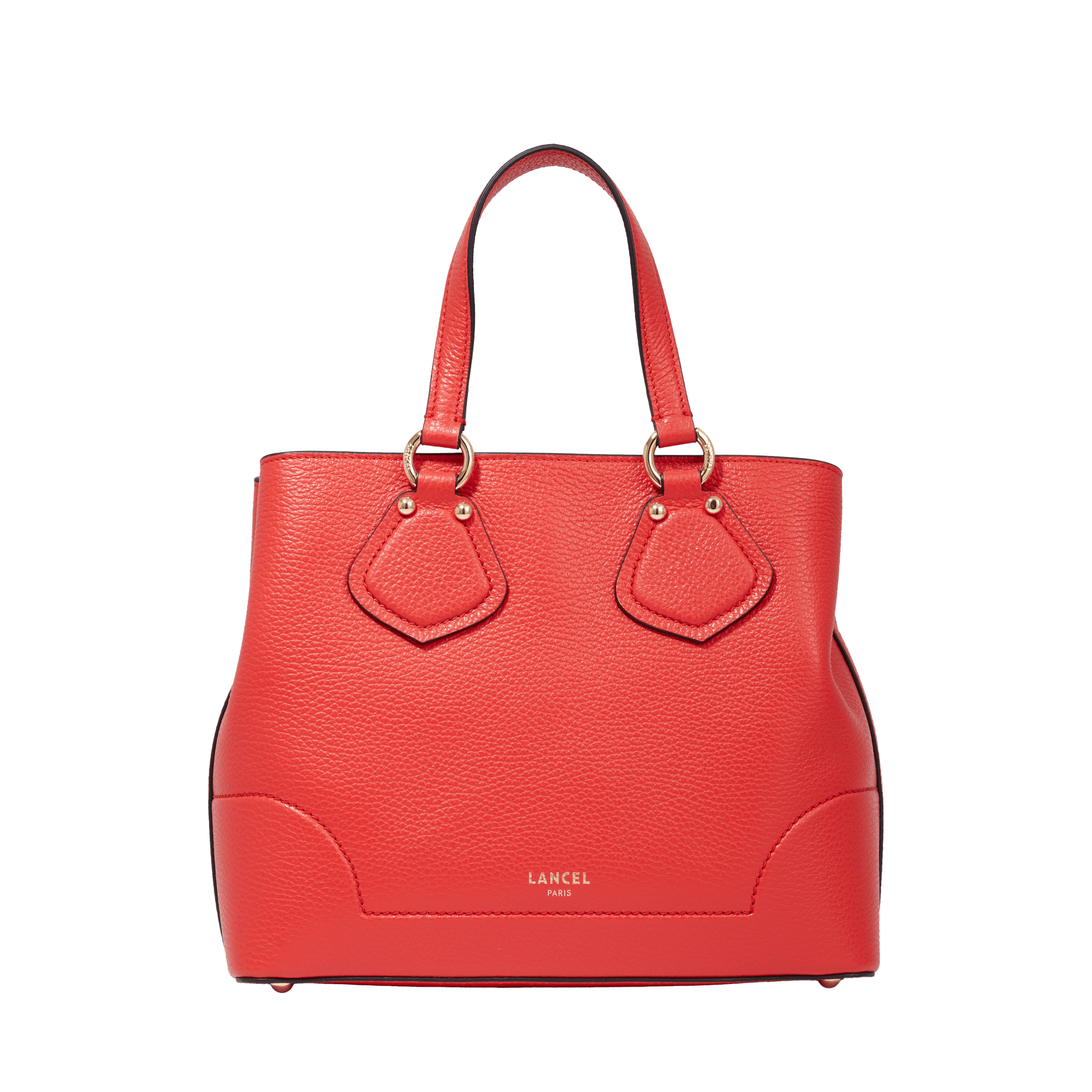 Small neo izy tote bag by lancel in leather LANCEL Red
