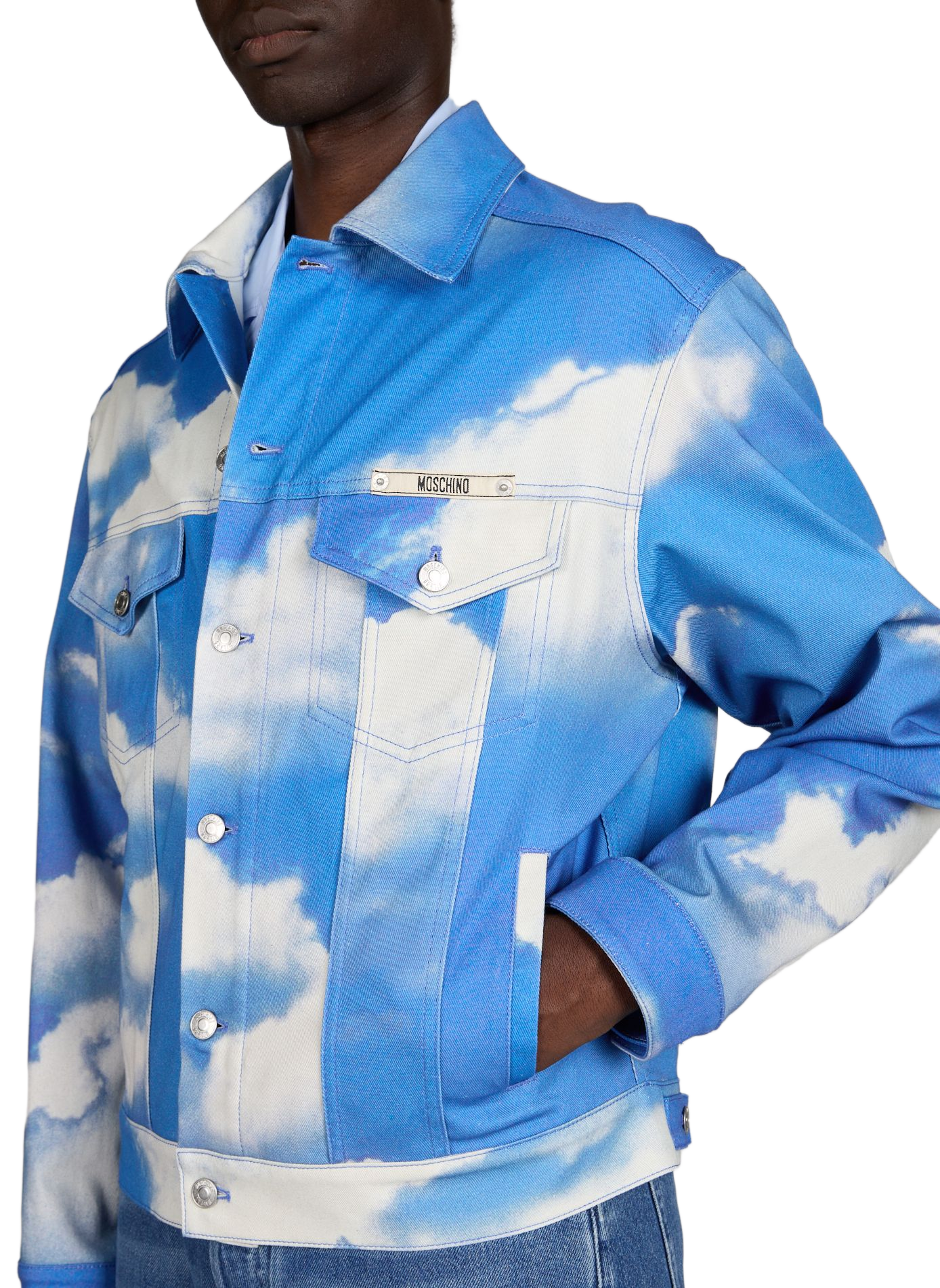 Veste à imprimé nuage en coton mélangé  MOSCHINO Multicolore