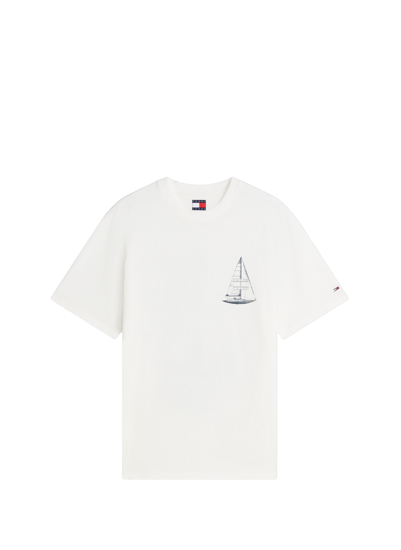 Printed cotton T-shirt TOMMY HILFIGER White