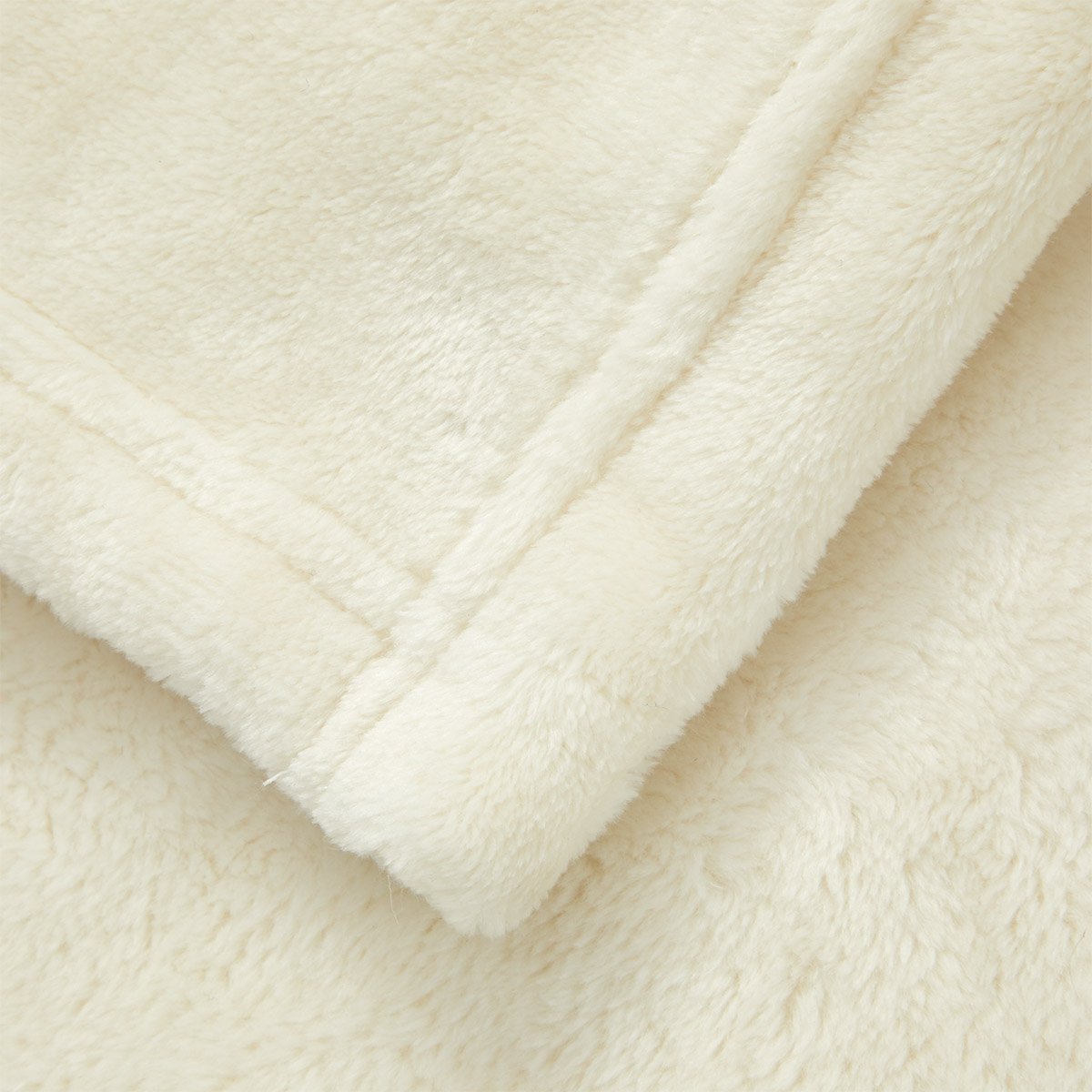 Plaid en polaire, castor DESFORGES Blanc